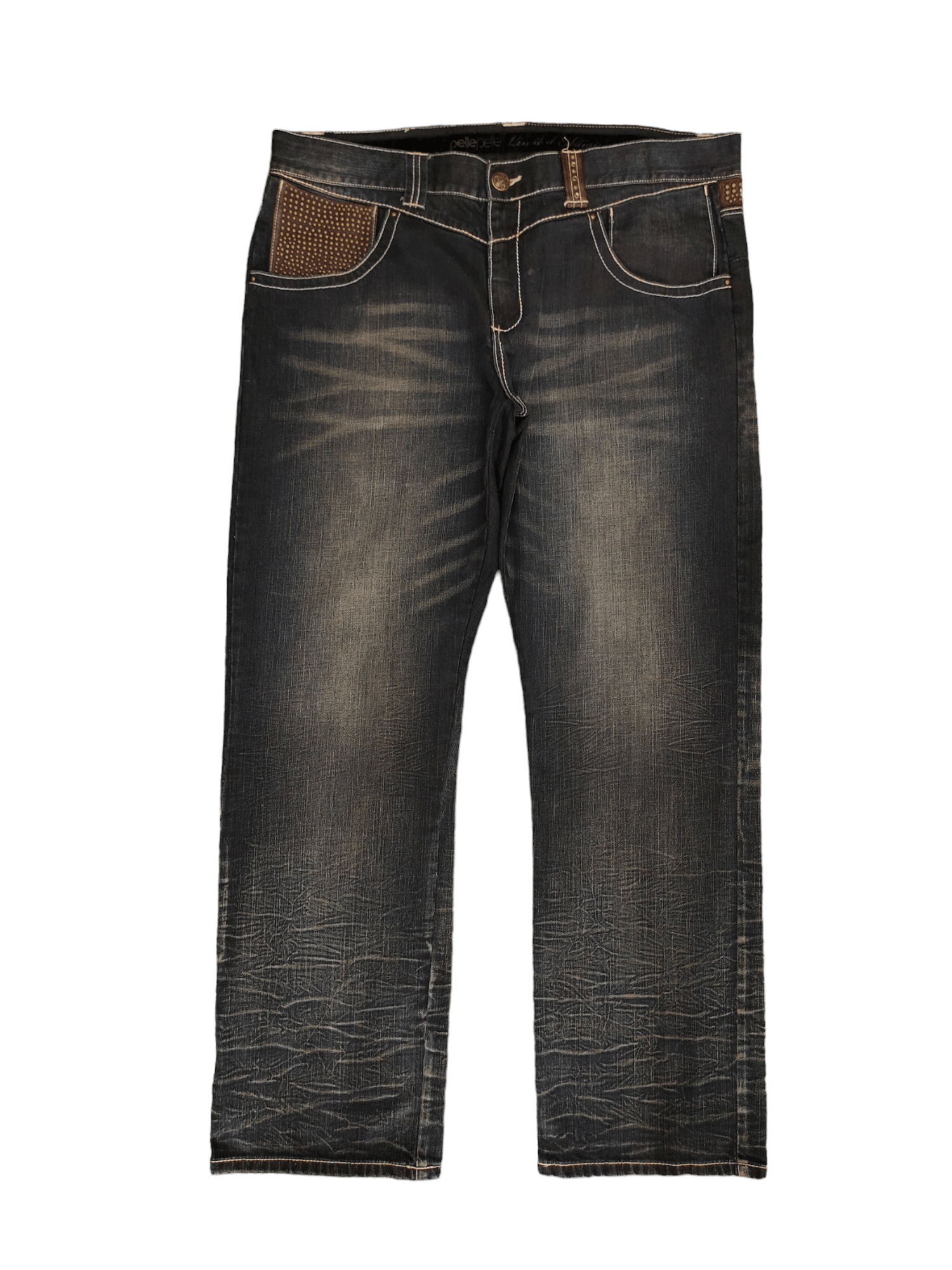 Pelle Pelle Pelle Pelle Limited Edition Studded Baggy Jeans 449/720 Size US 42 / EU 58 - 9 Thumbnail