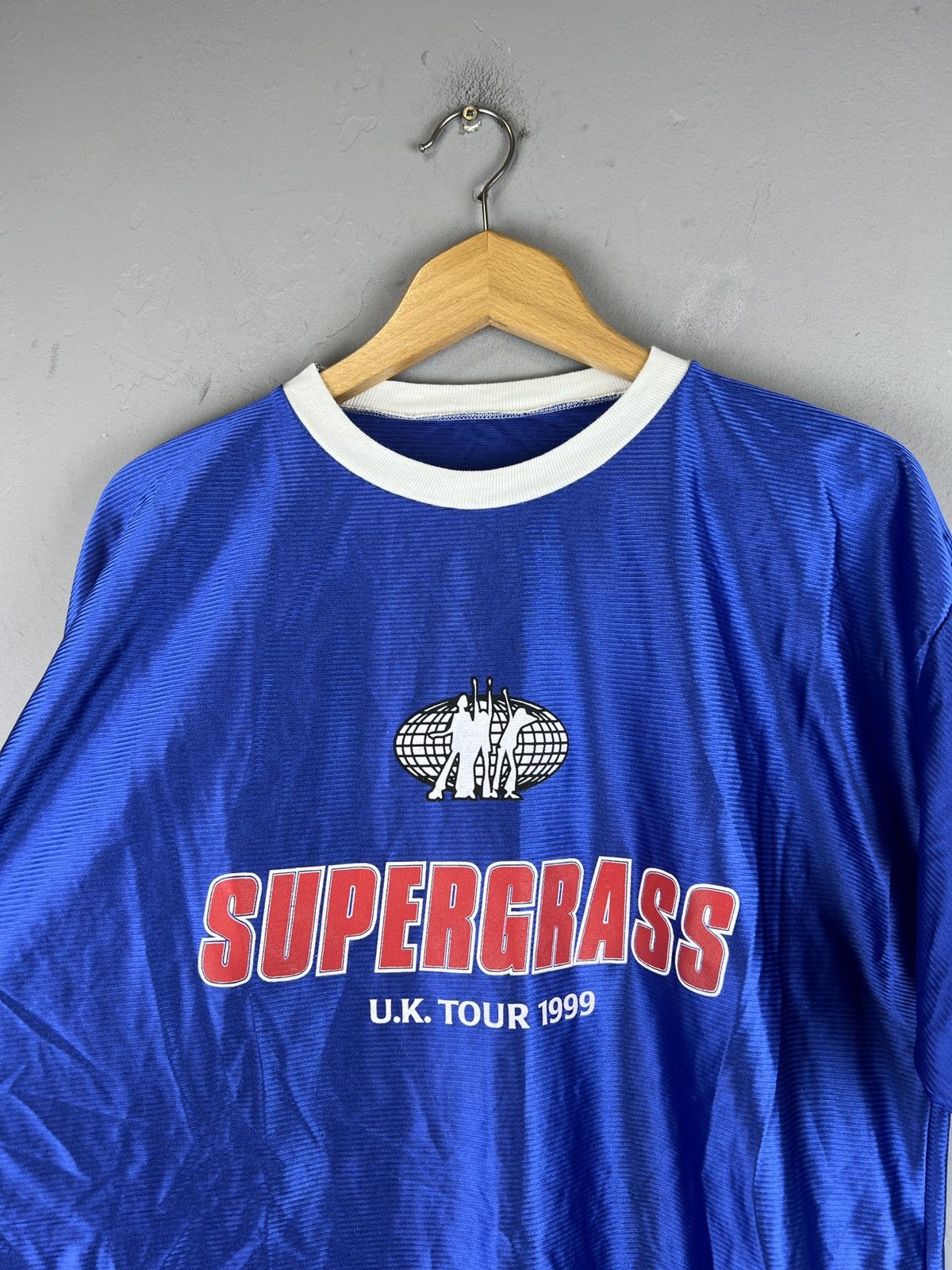 Band Tees 💥RARE💥 SUPERGRASS 1999 U.K TOUR JERSEY BAND TEE Y2K STYLE Size US XL / EU 56 / 4 - 3 Thumbnail