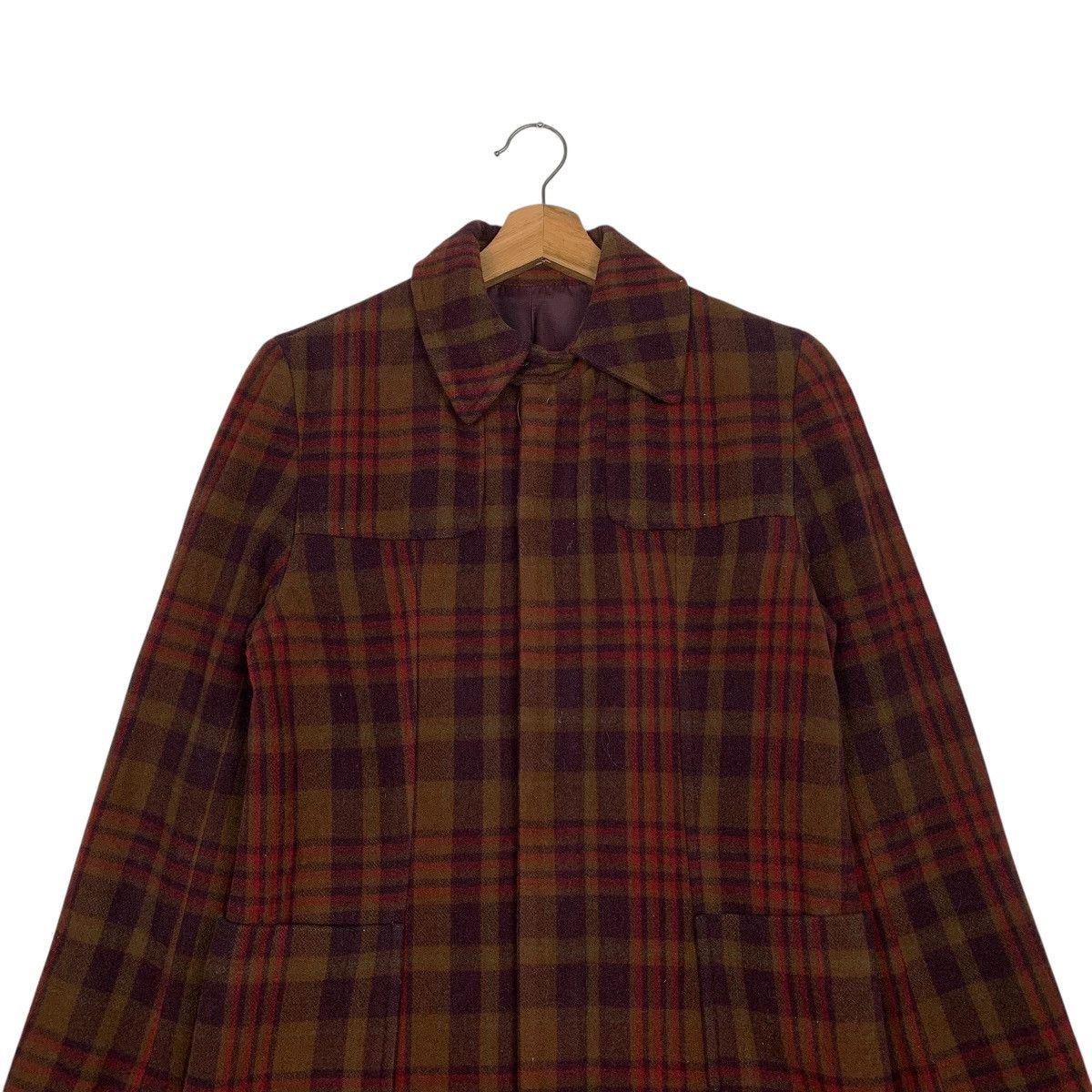 Japanese Brand Japanese Brand Ined Tartan Coat Size S / US 4 / IT 40 - 2 Thumbnail