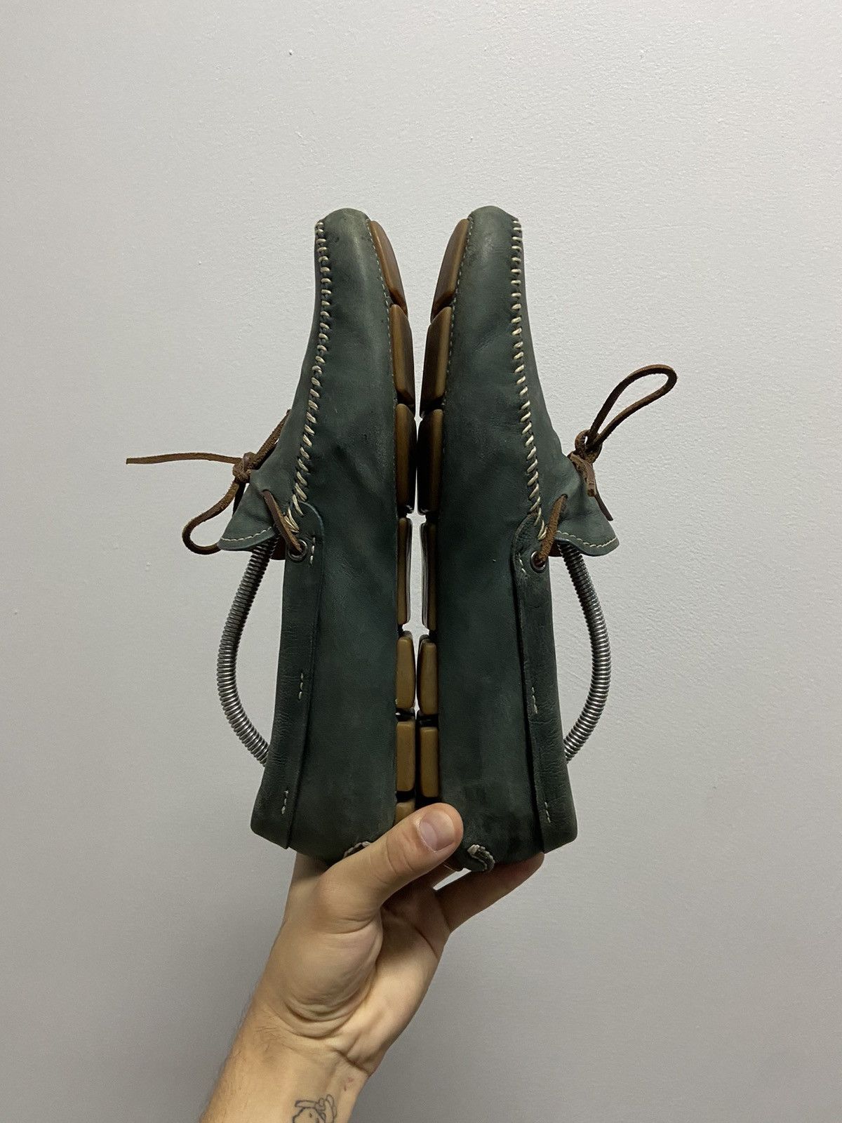 Prada × Vintage Prada Vintage Brown Shoes Sandals Moccasins Luxury Size US 12 / EU 45 - 8 Thumbnail