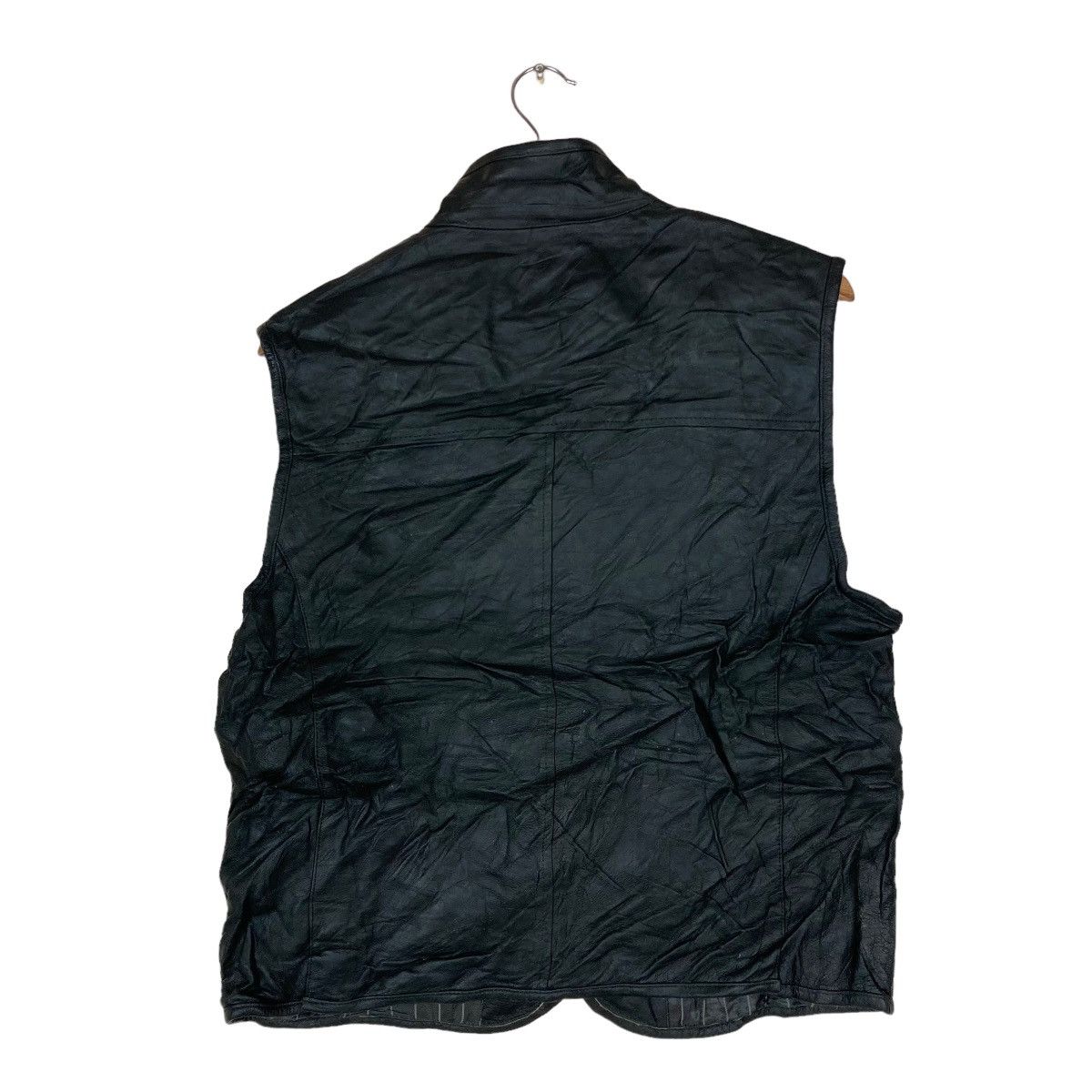 Vintage Vintage Dan Valentino Zipper Leather Vest Jacket Size US M / EU 48-50 / 2 - 4 Thumbnail