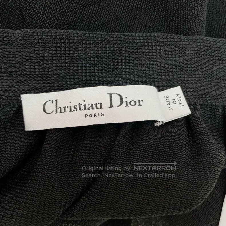 Dior Dior Black lace mesh skirt Size 25" / US 0 / IT 36 - 5 Thumbnail
