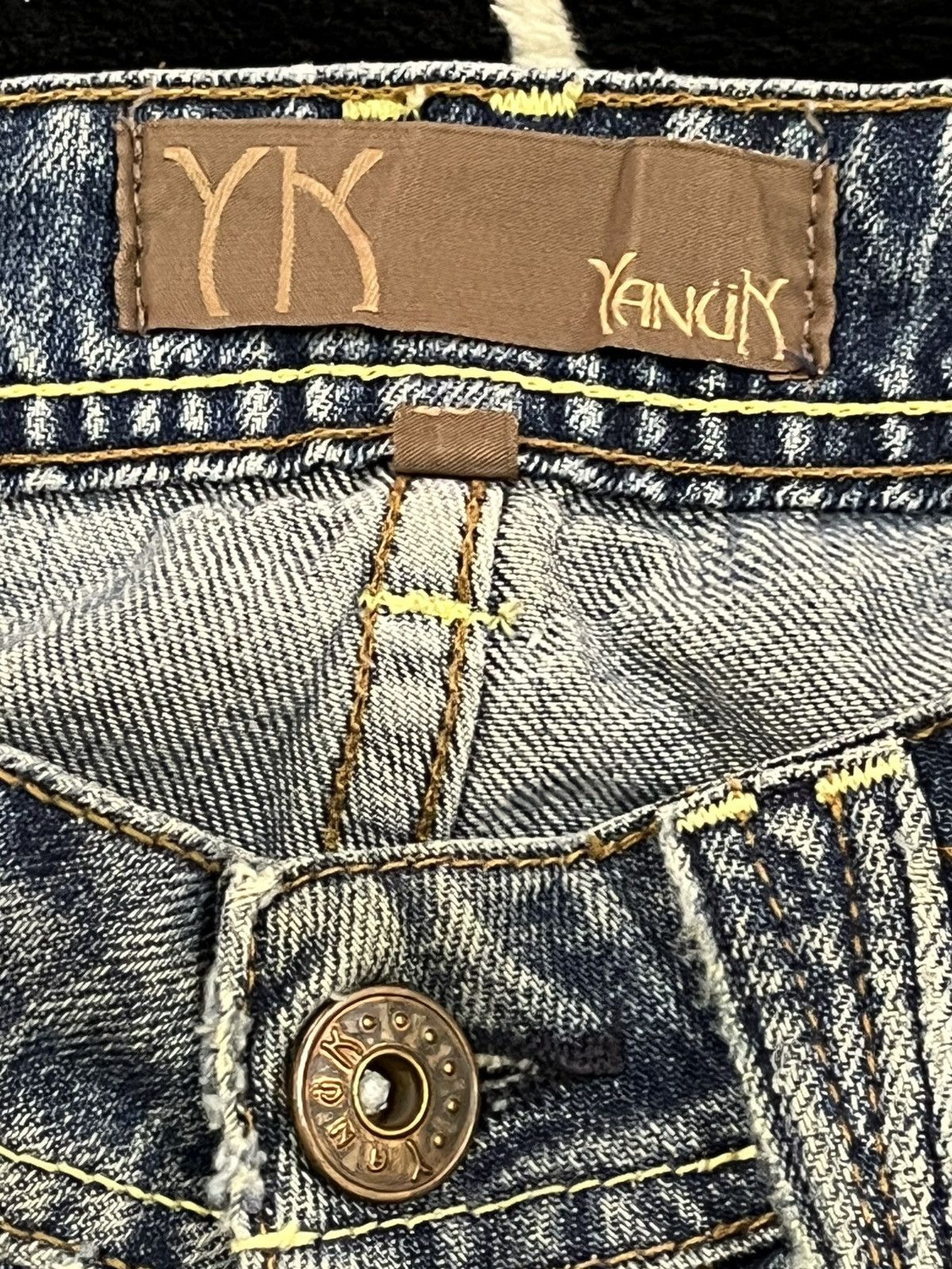 Kapital Vintage Yanuk Flare Ripped Distressed Denim Size US 29 - 8 Thumbnail