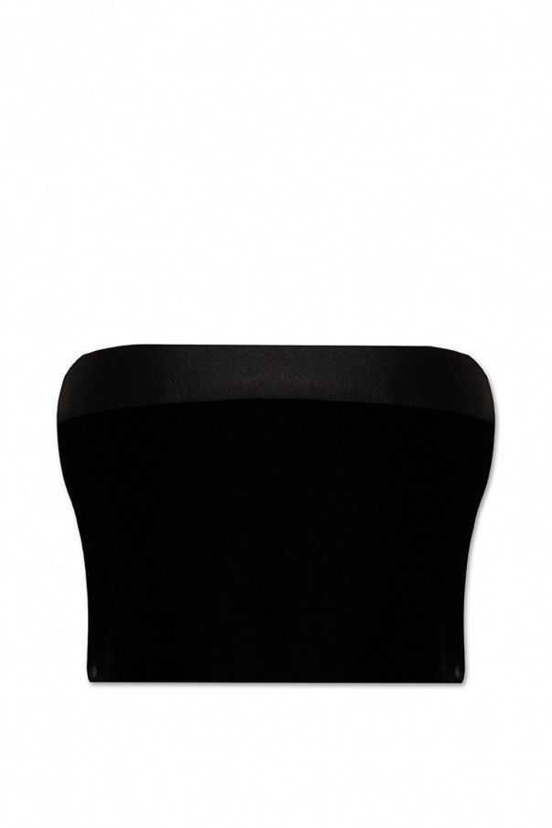 o1s1wg110924 Bustier in Velvet in Black