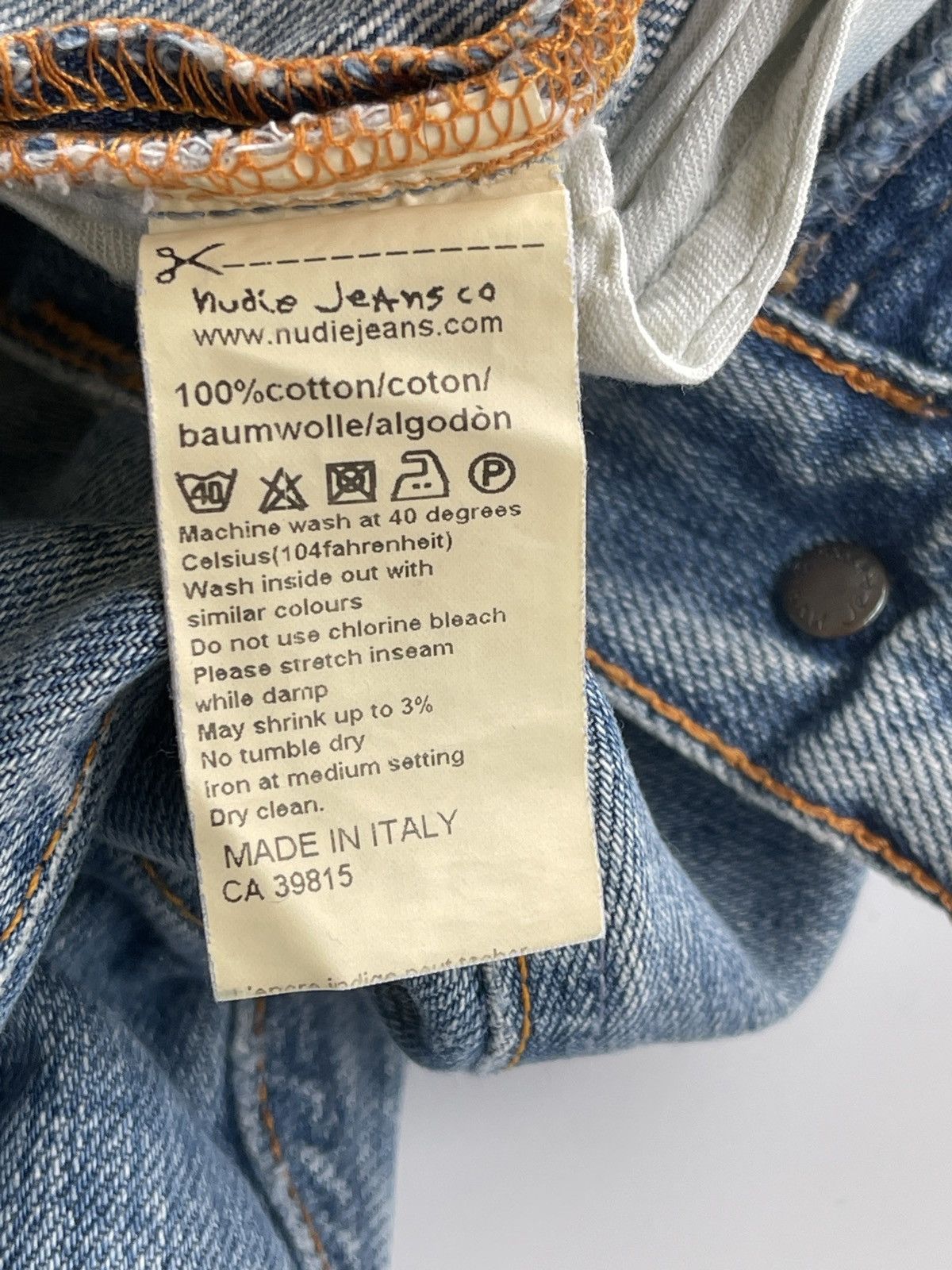 Nudie Jeans Nudie Grim Tim Distressed Denim Size US 30 / EU 46 - 14 Thumbnail