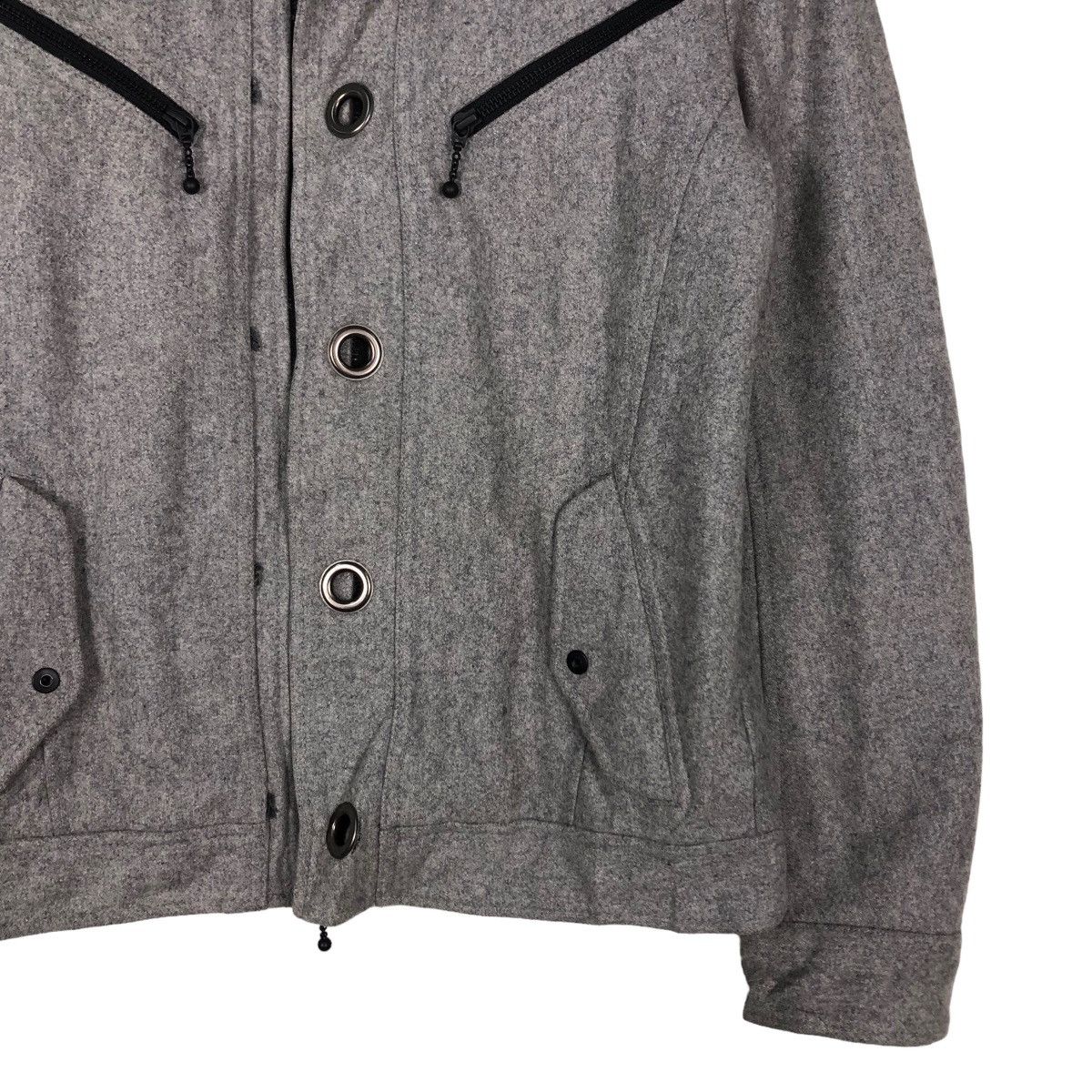 Japanese Brand 🔥Vintage Wool Biker Jacket Hideaways Nicole Issey Miyake Size US M / EU 48-50 / 2 - 5 Thumbnail