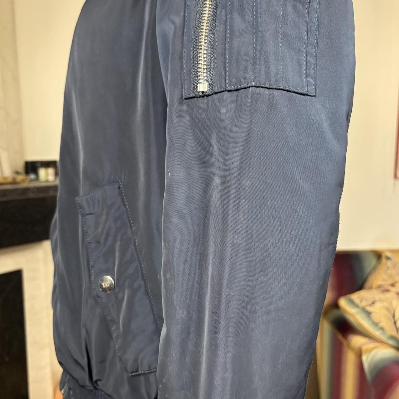 Tommy Hilfiger Tommy Hilfiger Navy Bomber Jacket with Red Hood Size US M / EU 48-50 / 2 - 8 Thumbnail