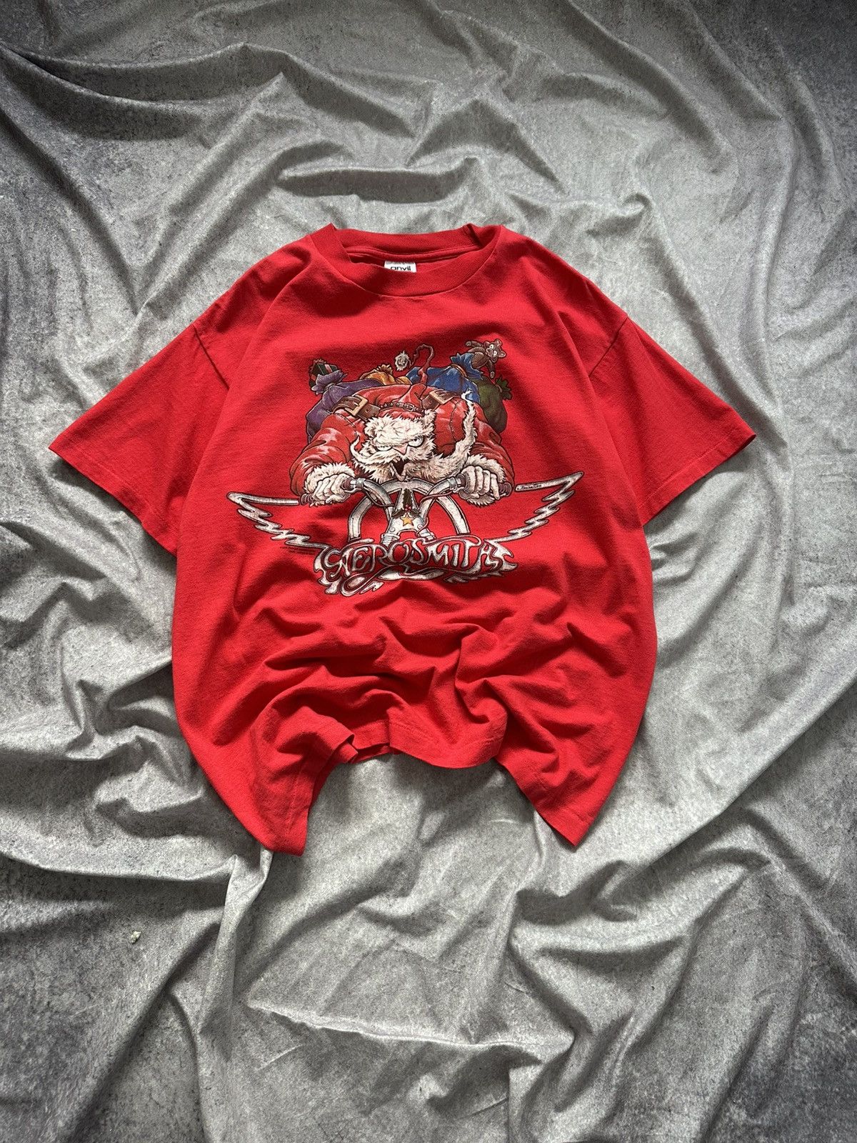 Band Tees Aerosmith Get A Grip Santa Shirt Tee 1994 Size US L / EU 52-54 / 3 - 2 Thumbnail