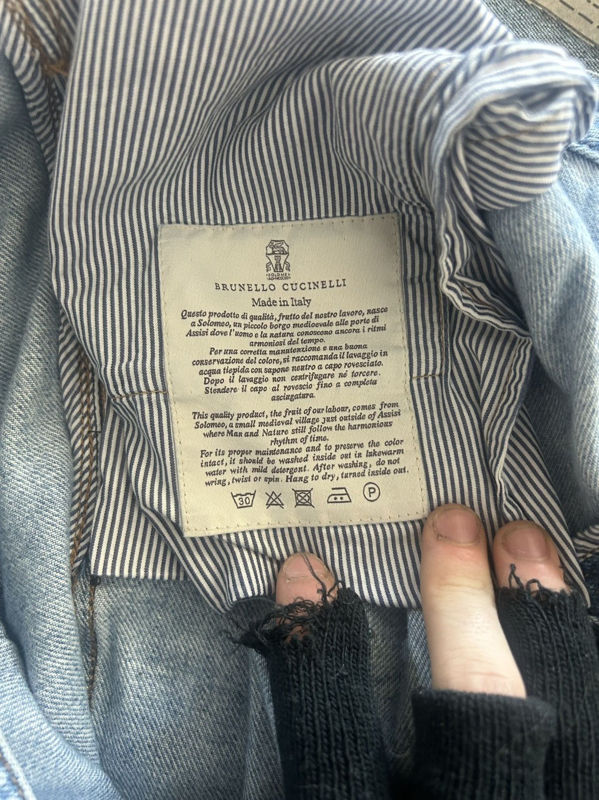 Brunello Cucinelli Brunello Cucinelli Straight Leg-Mid Rise Jeans Size 36" / US 14 / IT 50 - 8 Thumbnail