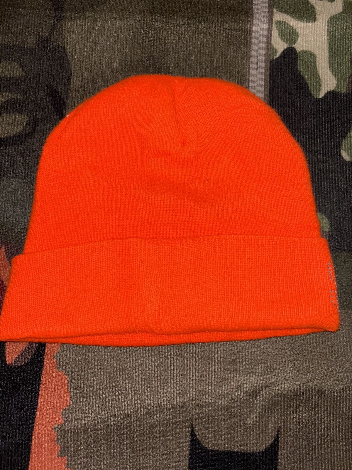 Sp5der Sp5der Orange Rhinstone Beanie Size ONE SIZE - 2 Thumbnail