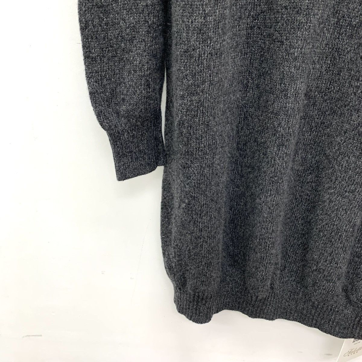 Loro Piana Loro Piana Charcoal Cashmere Long Sleeve Knit Dress K26WX Size L / US 10 / IT 46 - 5 Thumbnail