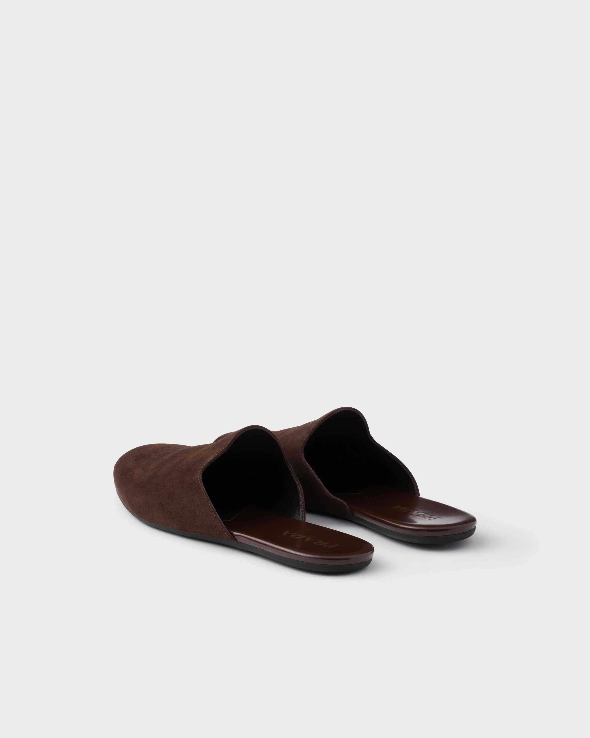 Prada o1srvl11e0226 Suede Slippers in Brown Size US 11 / EU 44 - 5 Thumbnail