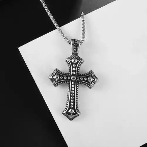 Jewelry Komuro x Honji Cross Gothic Punk Rock Style Chain Necklace Size ONE SIZE - 4 Thumbnail