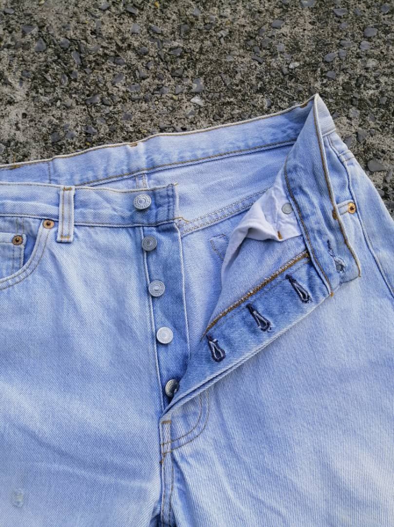 Levi's × Levi's Vintage Clothing × Vintage Vintage Levi's 501xx Fly Button Distressed Denim Jeans Size US 29 - 7 Thumbnail