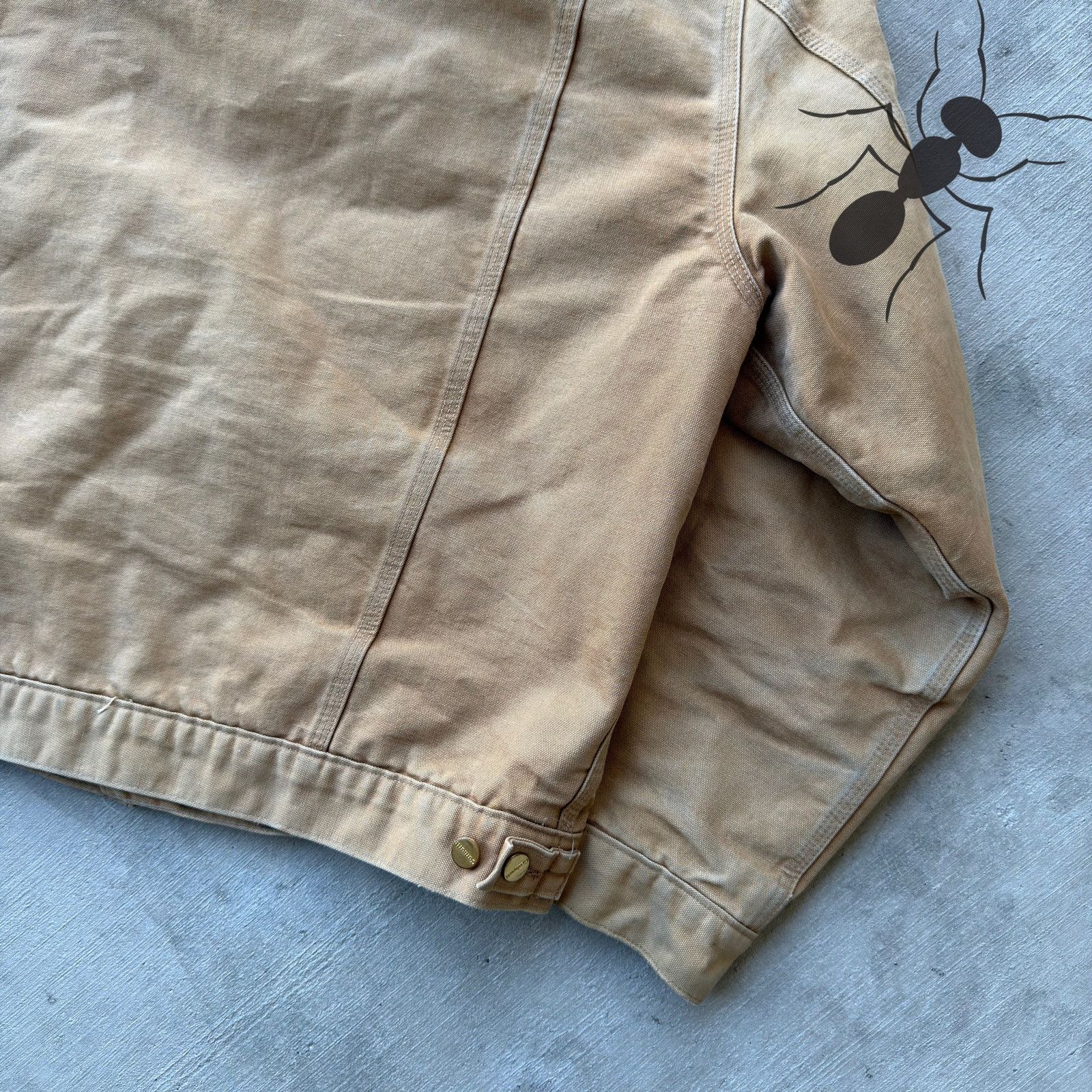 Vintage Y2K Carhartt J148 Brown trucker work wear jacket