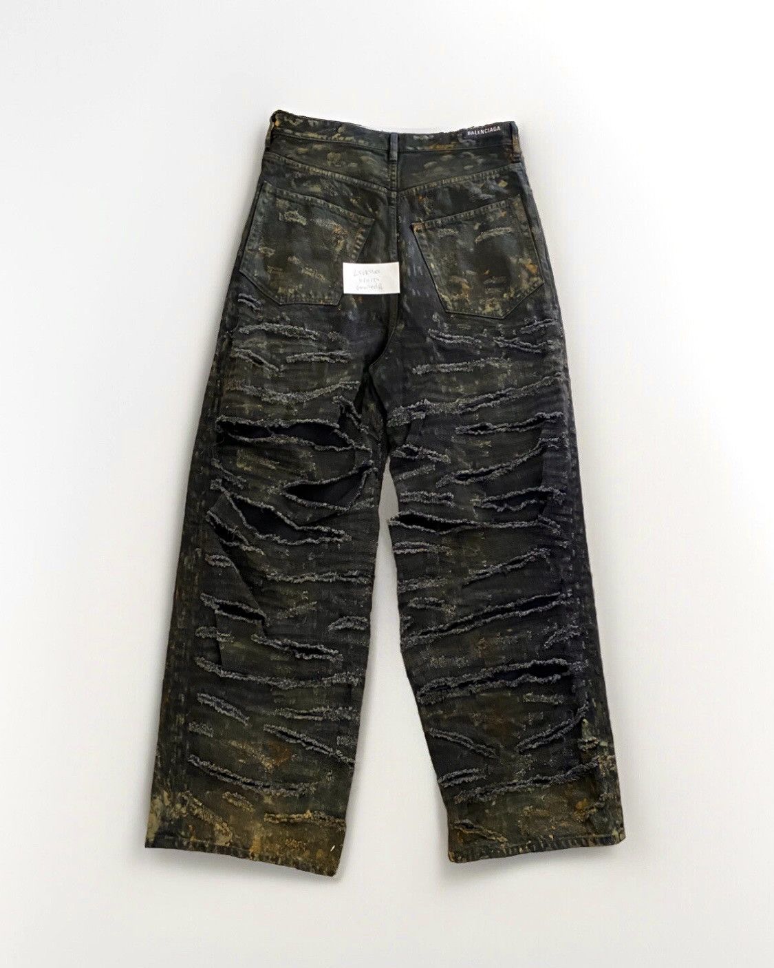 Balenciaga Balenciaga Runway Mud Jean Super Destroyed SS23 Small Size US 32 / EU 48 - 3 Thumbnail