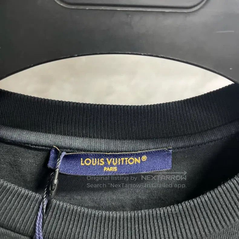 Louis Vuitton Louis Vuitton Black Back Label Crew Neck Short Sleeve T-Sh Size US S / EU 44-46 / 1 - 2 Thumbnail