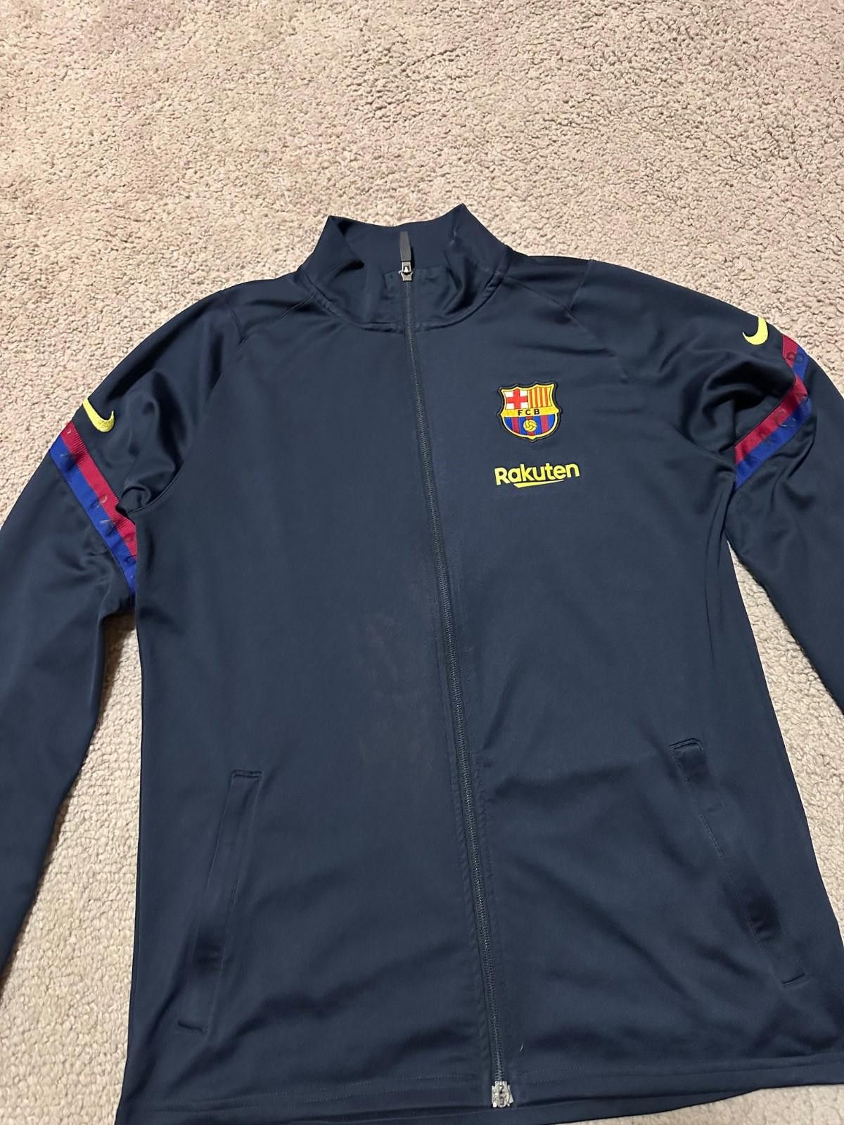 Nike 2020-21 Barcelona Nike Football Track Jacket Sz M Size US M / EU 48-50 / 2 - 4 Thumbnail