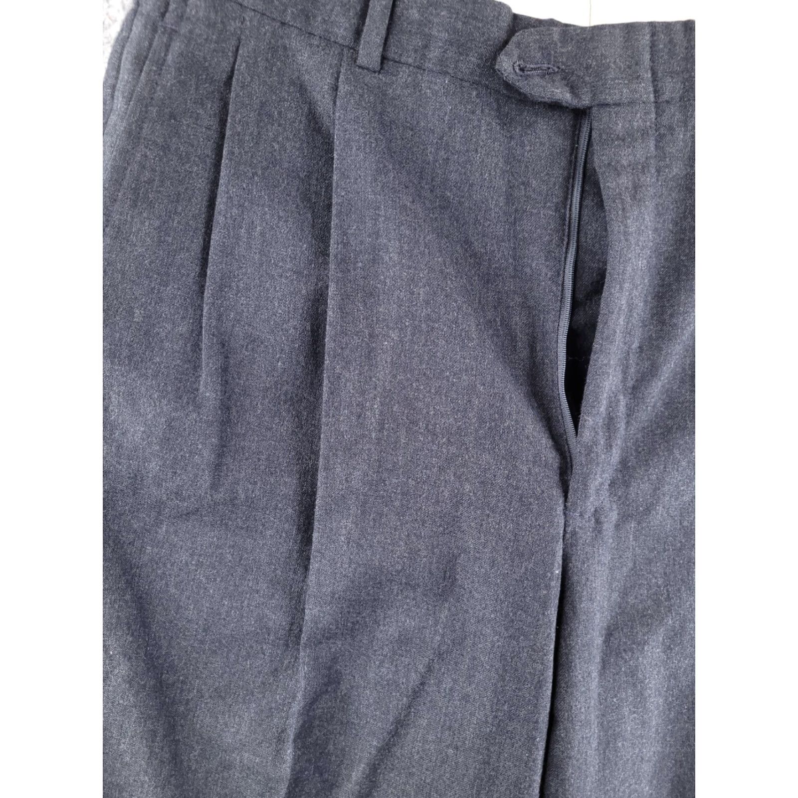 Vintage John Alexander Wool Dress Pants Mens 32x29 Gray Relaxed Straight USA Made in USA Wool Dress Pants Mens 32 Gray Relaxed Straight Size US 32 / EU 48 - 3 Thumbnail