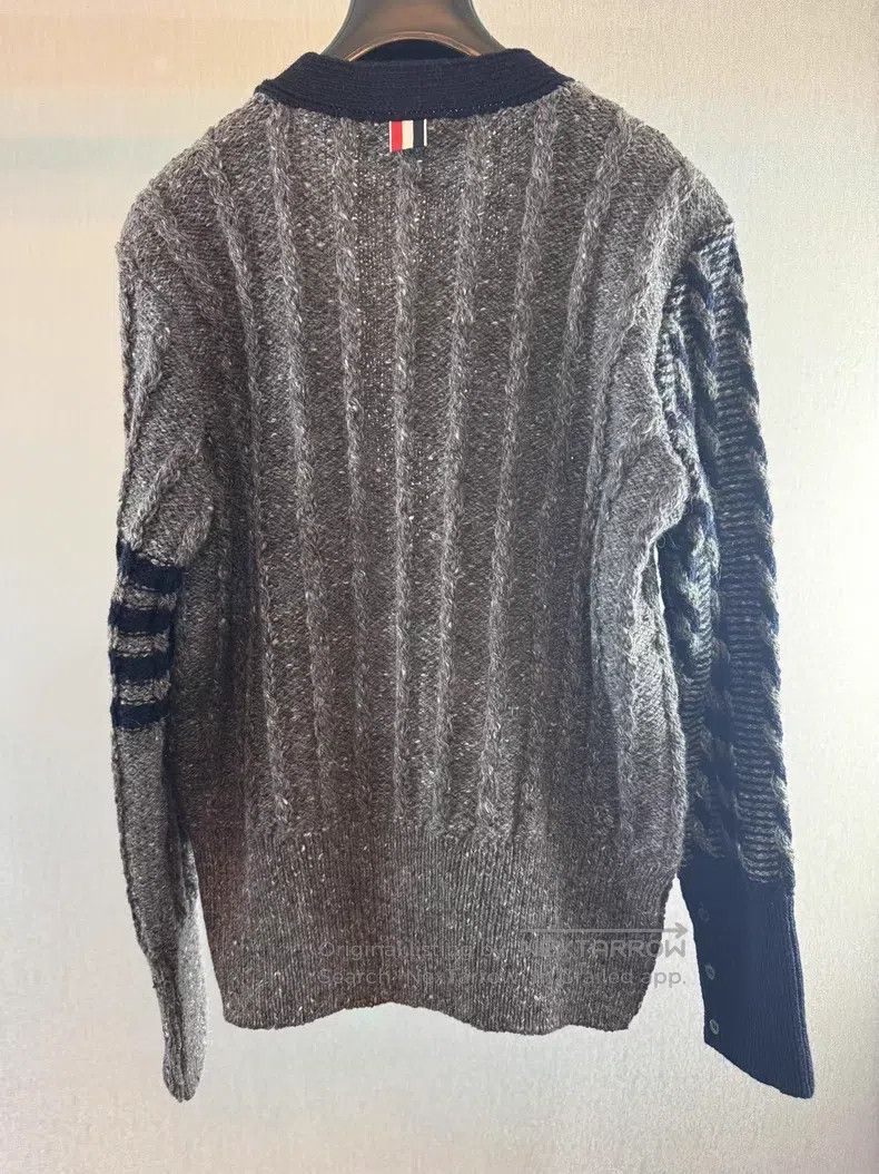 Thom Browne Color-block Knit Cardigan