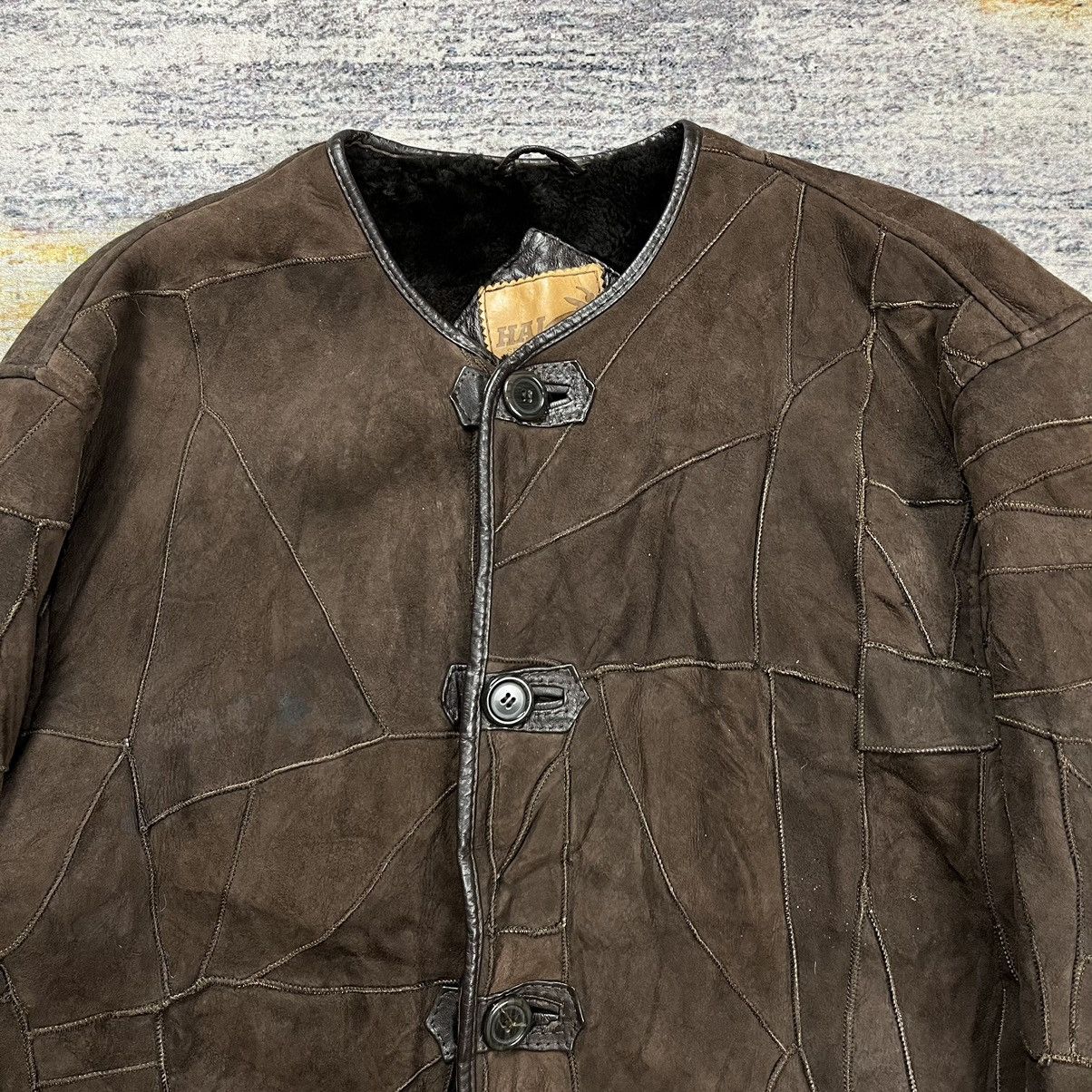 Hai Sporting Gear Vintage 90s Hai Sporting Gear patchwork suede leather jacket Size US M / EU 48-50 / 2 - 3 Thumbnail