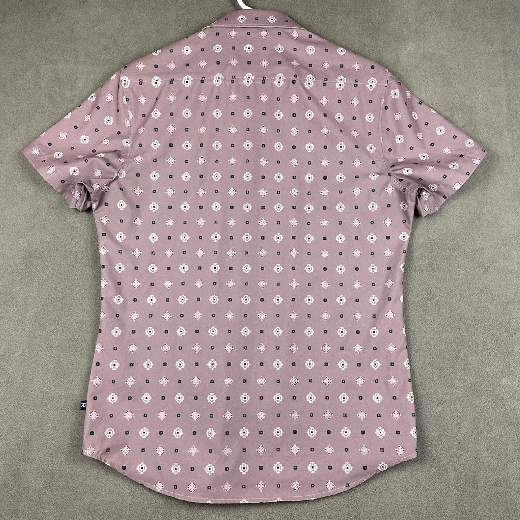 Vintage 7 Diamonds Woven Shirt Mens Small Light Purple Geometric Daydreamer Button Up Size US S / EU 44-46 / 1 - 2 Thumbnail