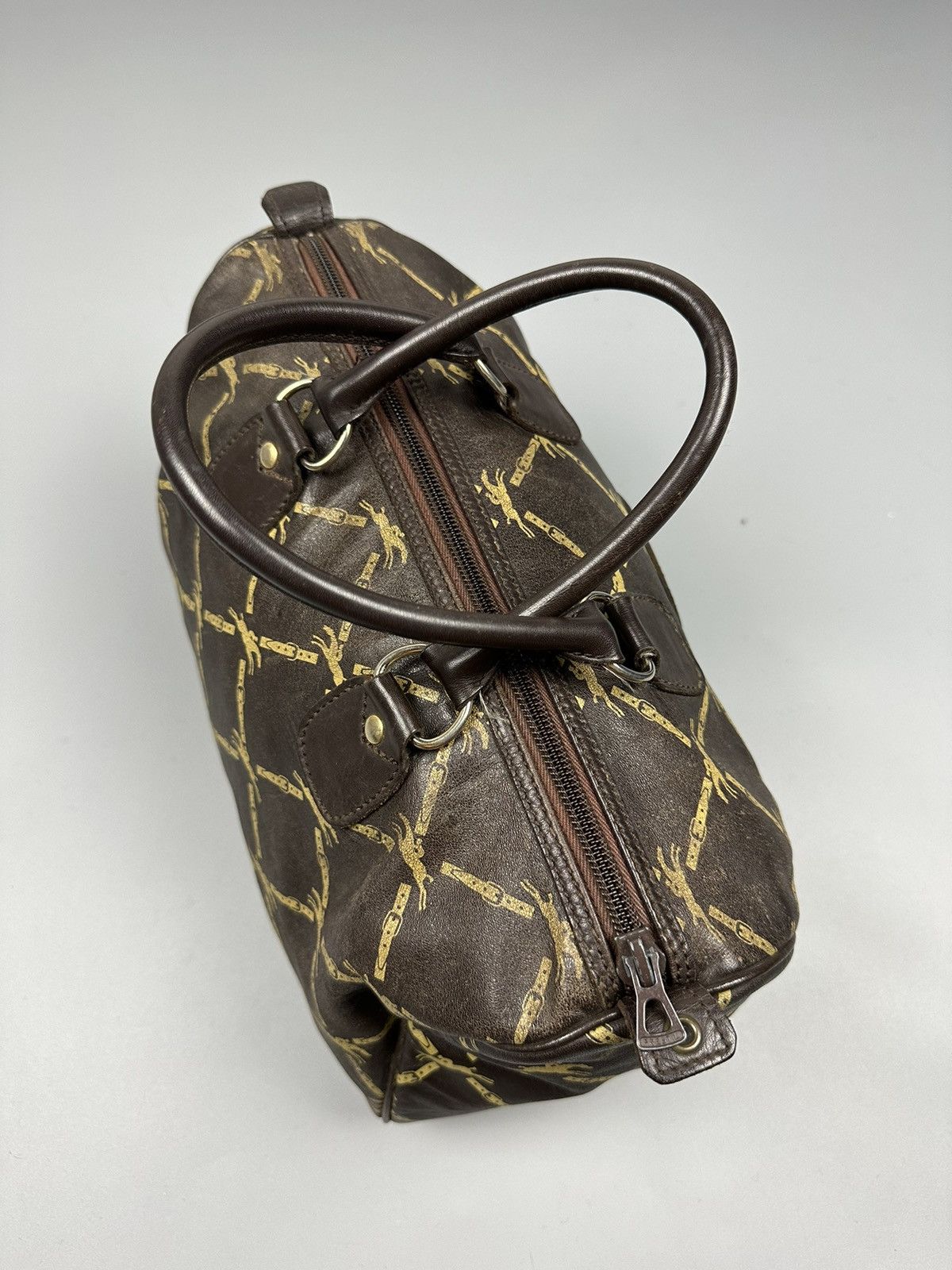Leather × Longchamp × Vintage Vintage Longchamp Mini Boston Leather Handbags Size ONE SIZE - 12 Thumbnail