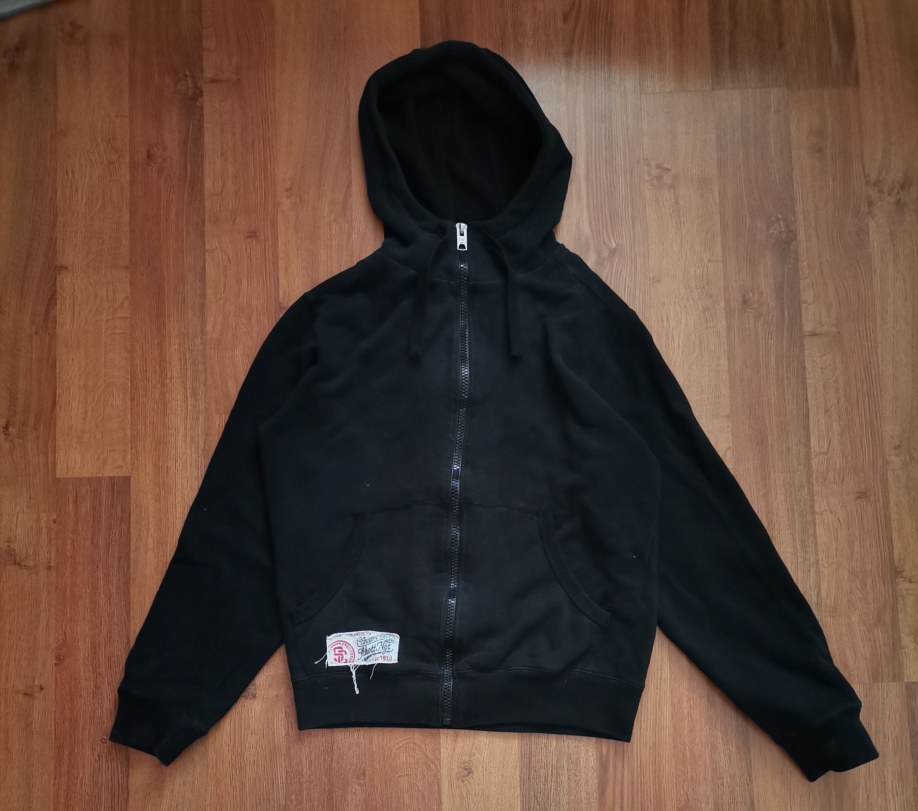 Schott × Vintage Vintage Schott Zip Up Hoodie Size US L / EU 52-54 / 3 - 1 Thumbnail