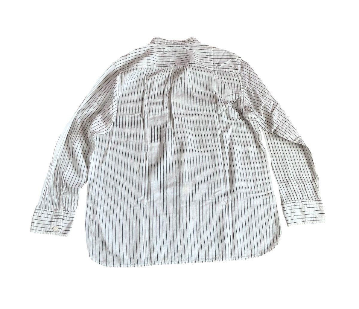 Issey Miyake TAX FREE 🇺🇸 issey miyake plantation striped collarless shirt Size US M / EU 48-50 / 2 - 8 Thumbnail