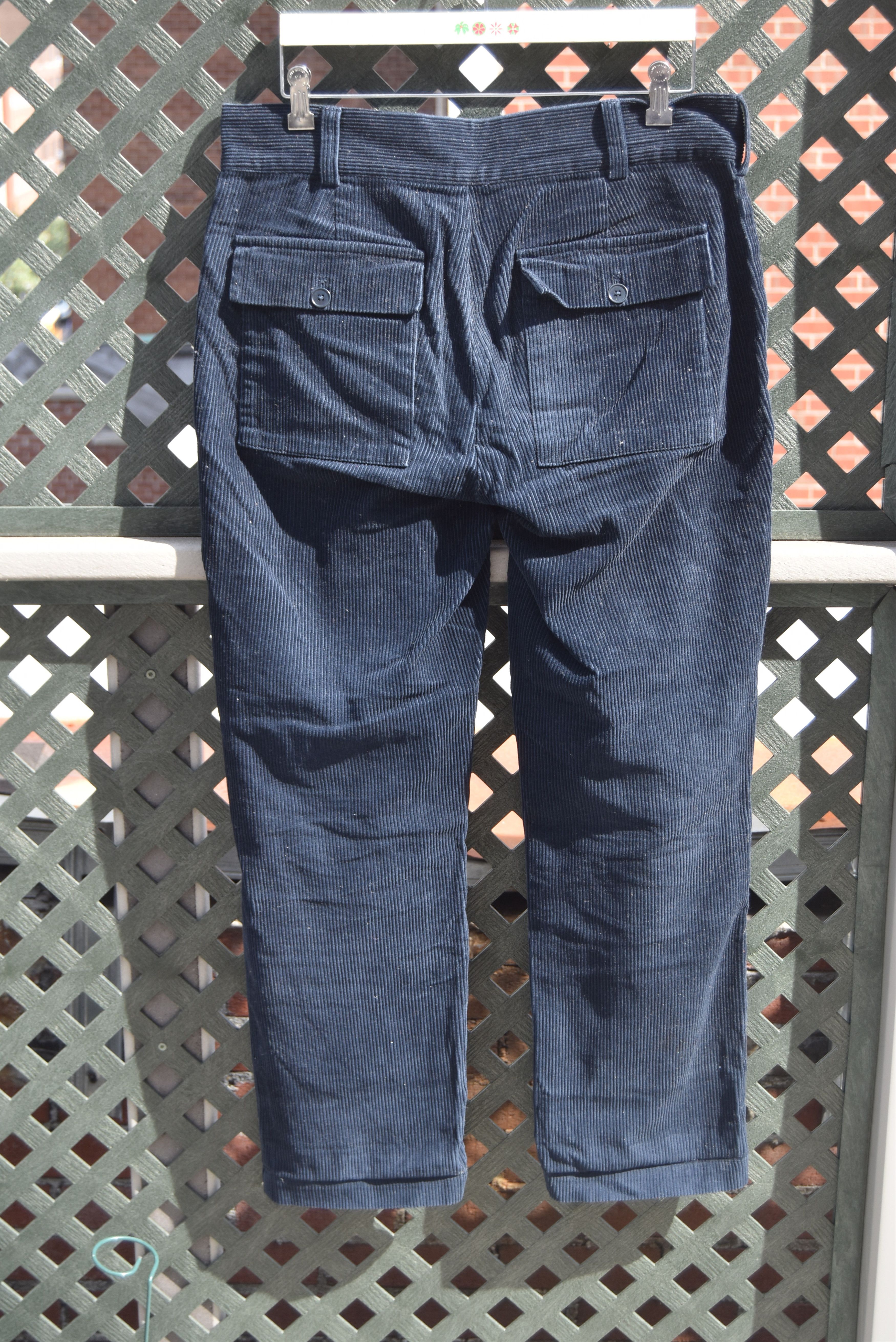 Far Afield Far Afield navy corduroy fatigues Size US 32 / EU 48 - 3 Thumbnail