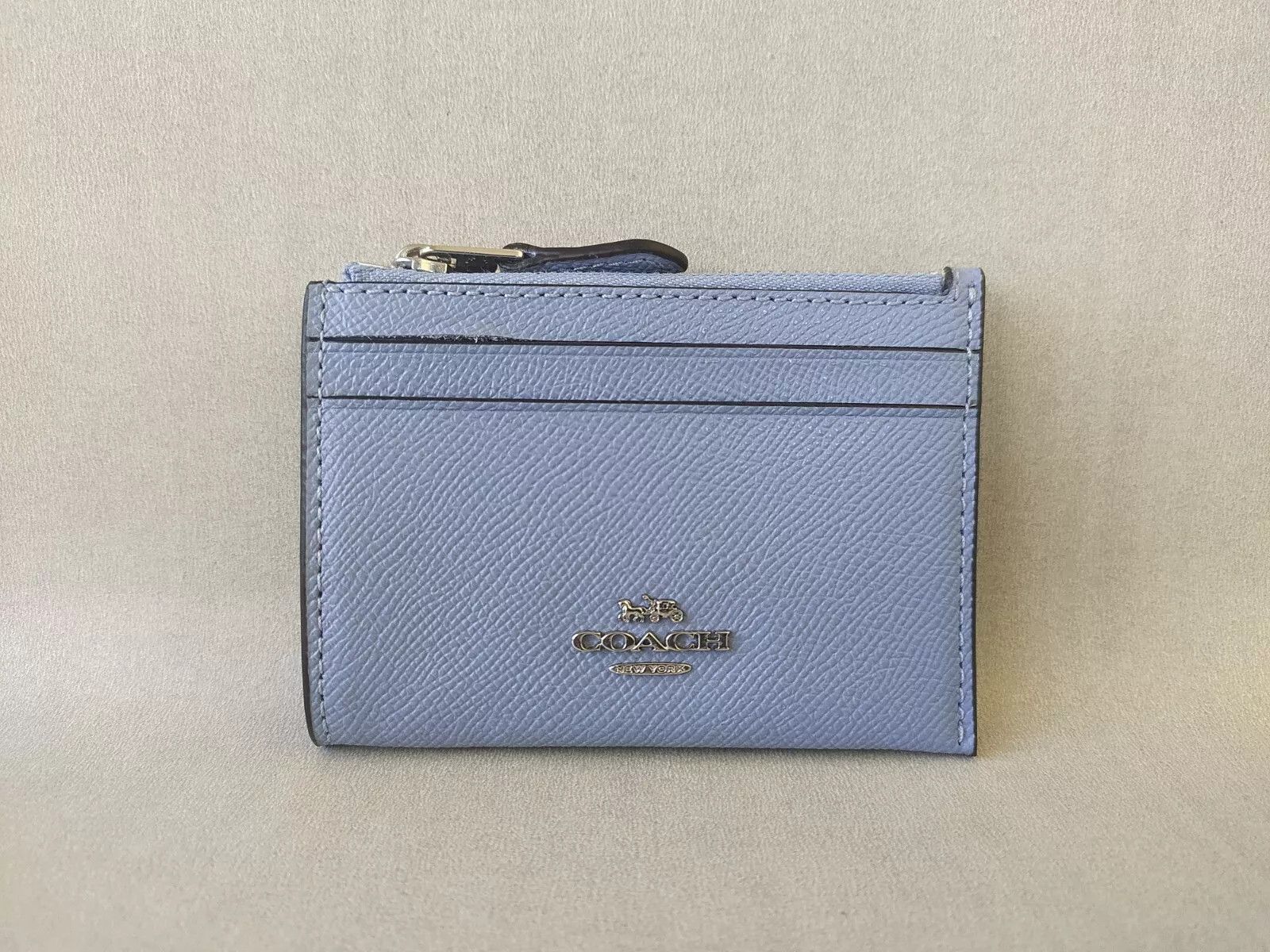 Coach Coach Mini Skinny ID zip Card Case in cross grain T 9101 Size ONE SIZE - 2 Thumbnail