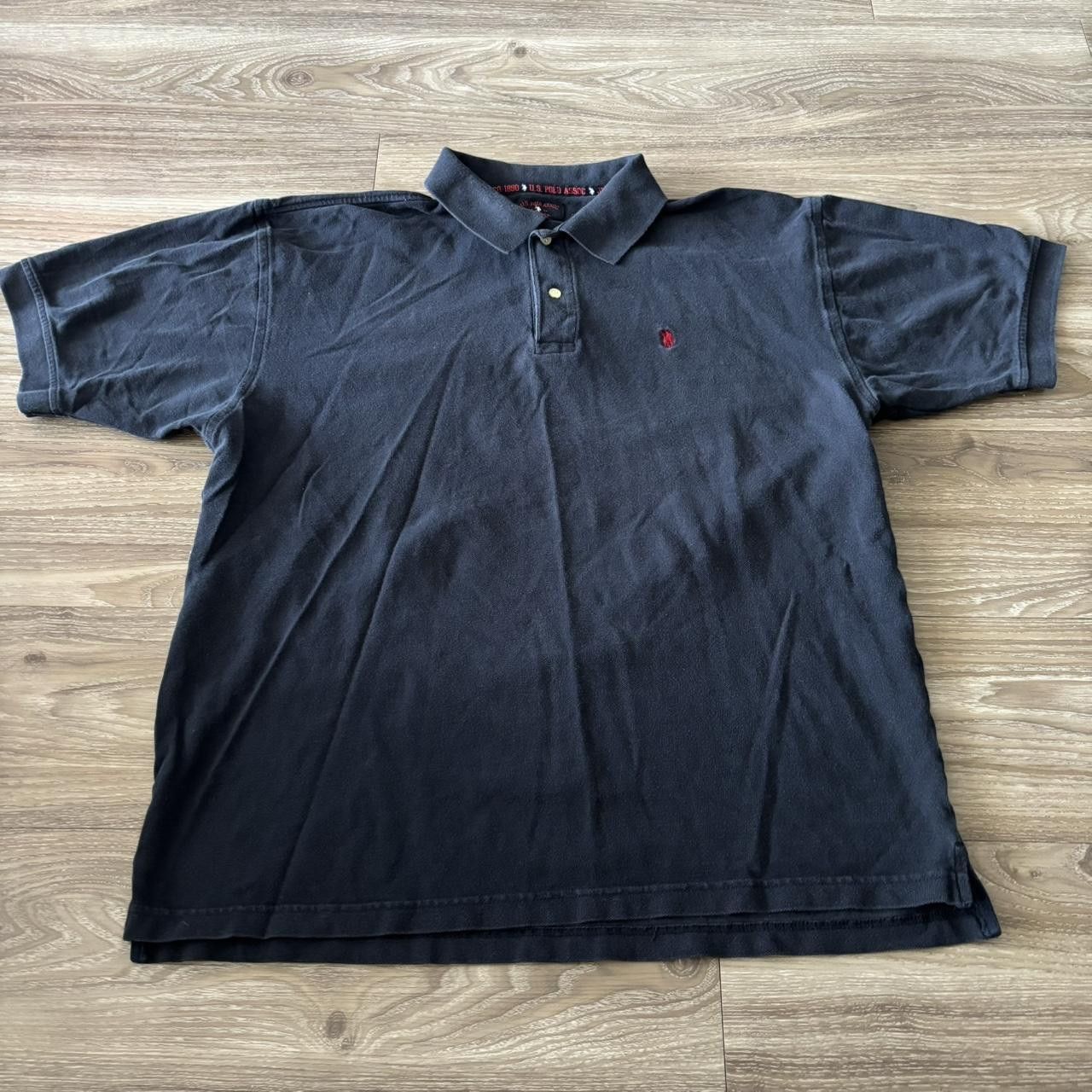 Japanese Brand Crazy Vintage Y2K/2000s Black Streetwear Essential Polo Shirt! Size L Size US L / EU 52-54 / 3 - 1 Thumbnail