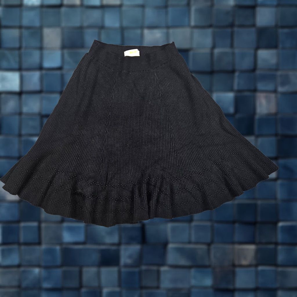 Anthropologie Maeve By Anthropologie Skirt Women’s XS Black Knit Skater Short Pull On Casual All Seasons (Note: Original content preserved; optimized for search) Size 26" / US 2 / IT 38 - 1 Thumbnail