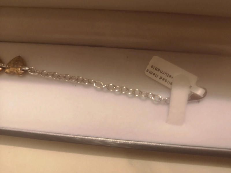 Designer KeepSafe two heart gold plated bracelet Size ONE SIZE - 3 Thumbnail