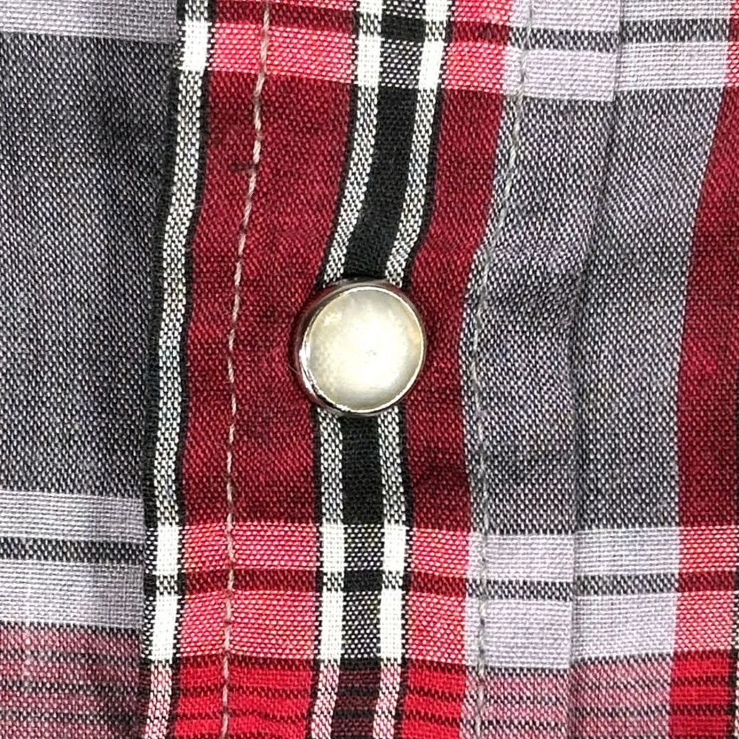 Vintage VINTAGE Ely Cattleman Western Shirt Adult EXTRA LARGE Red Plaid Pearl Snap 90s Men Shirt Size US XL / EU 56 / 4 - 6 Thumbnail