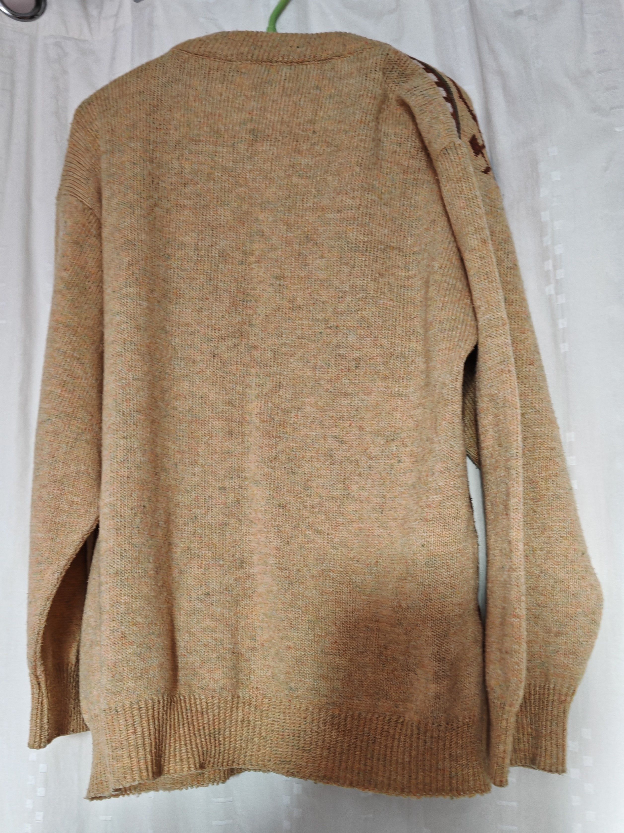 Vintage Vintage Unisex Shetland Cardigan Sweater Jumper Long Large Size US L / EU 52-54 / 3 - 5 Thumbnail