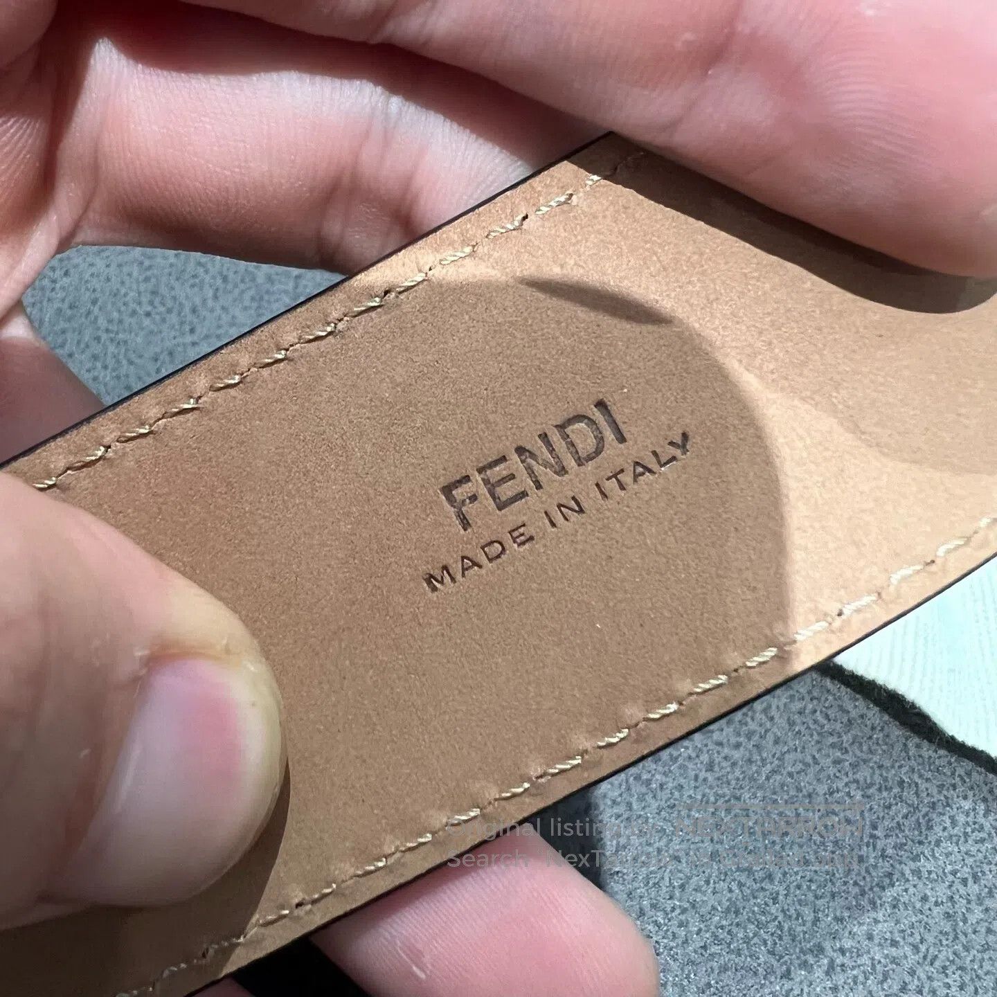 Fendi FENDI black leather belt Size ONE SIZE - 5 Thumbnail