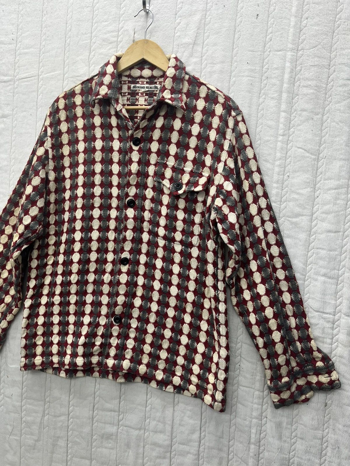 Sugar Cane ARCHIVE🔥ORANGE HELMET GEOMETRIC JACKET Size US L / EU 52-54 / 3 - 3 Thumbnail