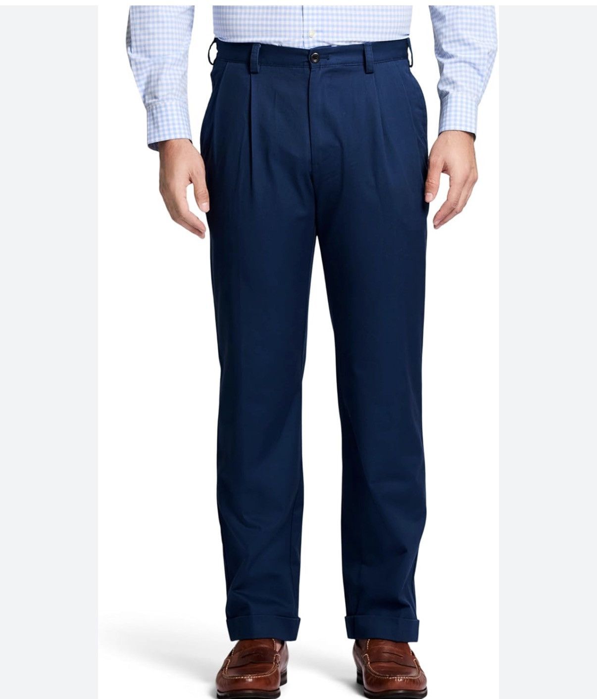 Izod NWT IZOD American Chino Classic Big & Tall Navy Pants 38/36 Size US 38 / EU 54 - 1 Thumbnail