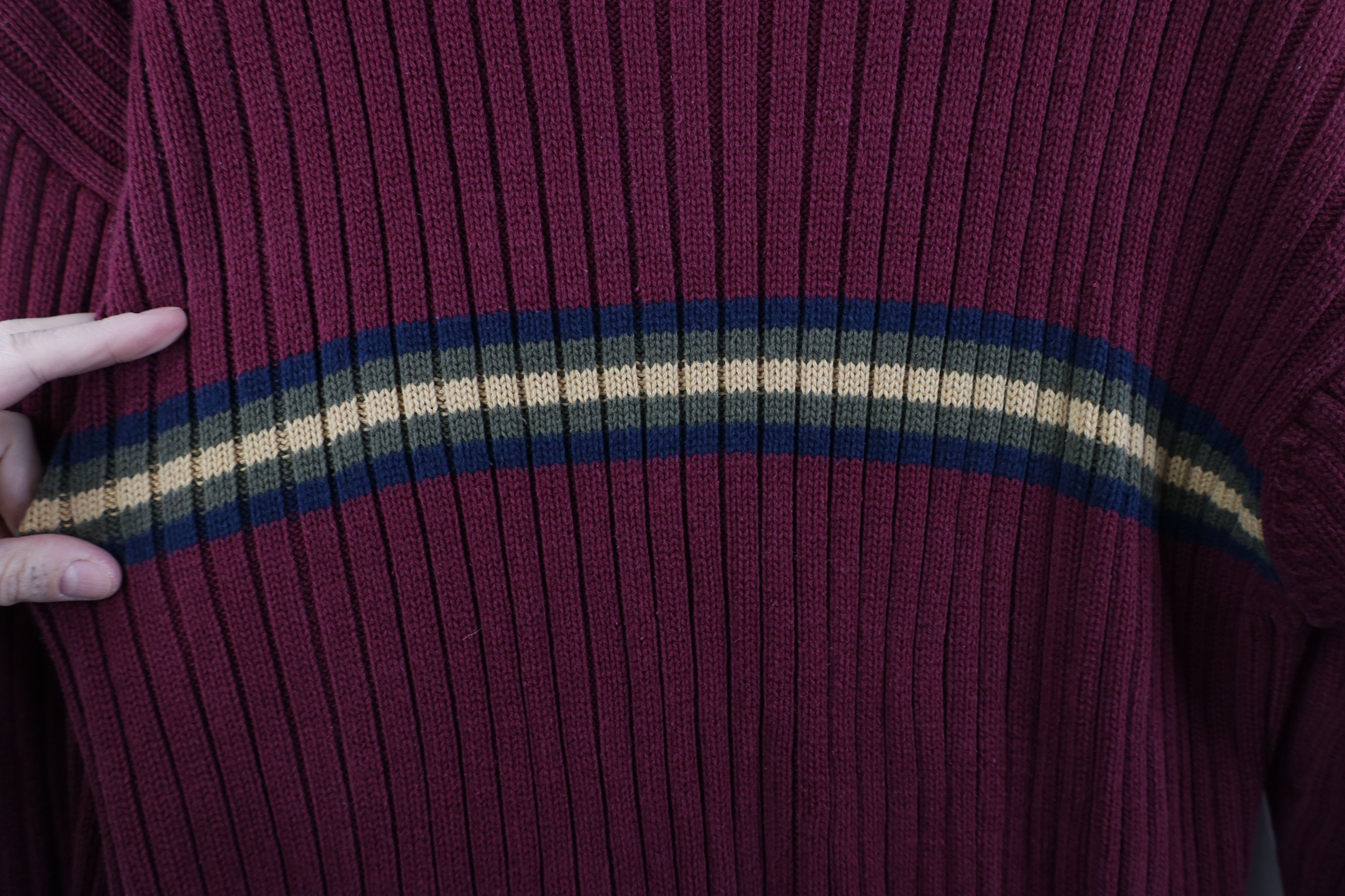 Vintage Vintage 90s Streetwear Heavy Ribbed Knit Turtleneck Sweater Size US M / EU 48-50 / 2 - 4 Thumbnail