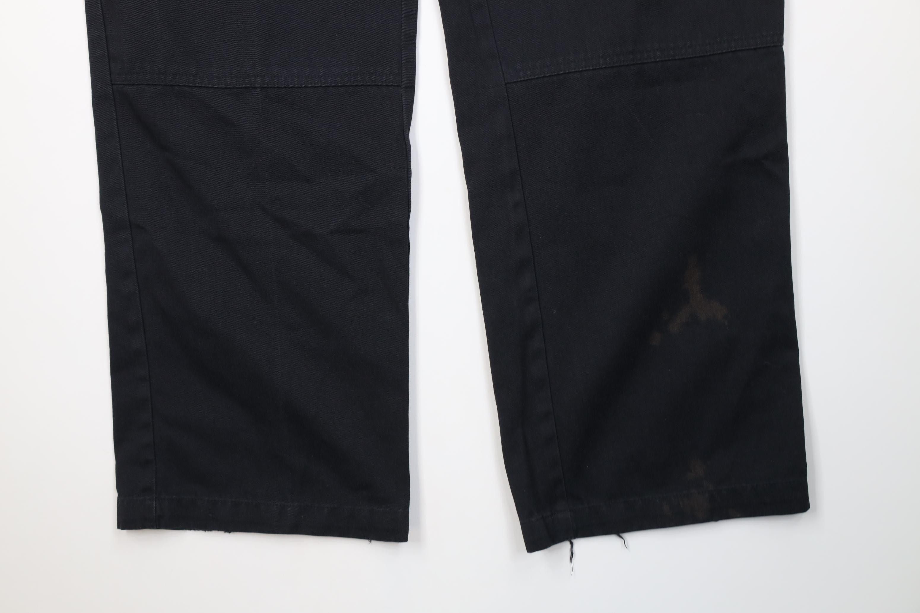 Dickies Vintage Y2K Dickies Loose Double Knee Wide Leg Pants Black Size US 38 / EU 54 - 4 Thumbnail