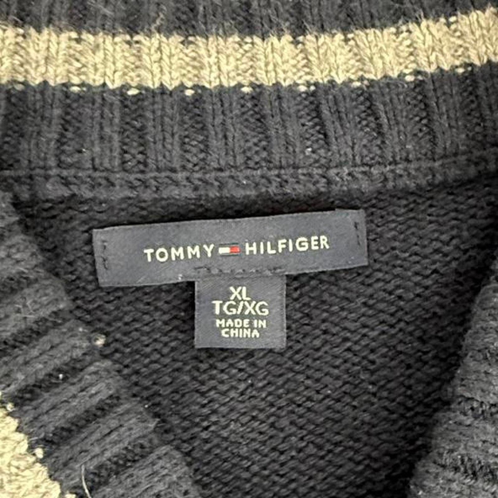 Tommy Hilfiger Y2k tommy hilfiger two tone knit varsity jacket Size US XL / EU 56 / 4 - 5 Thumbnail