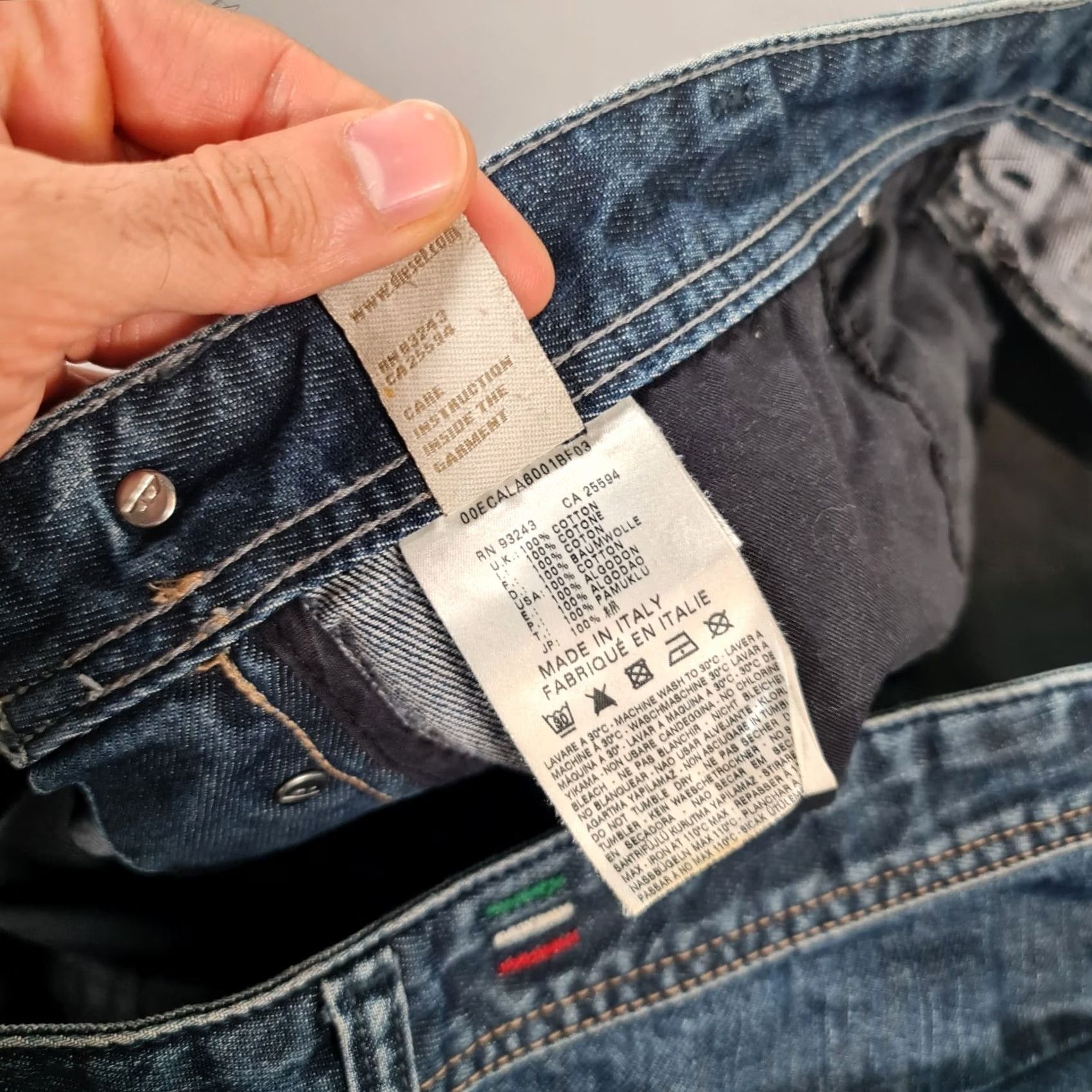 Diesel Diesel Reelack Mens Jeans Blue W36 L30 Straight Leg Denim Italy 0088Z Size US 36 / EU 52 - 7 Thumbnail