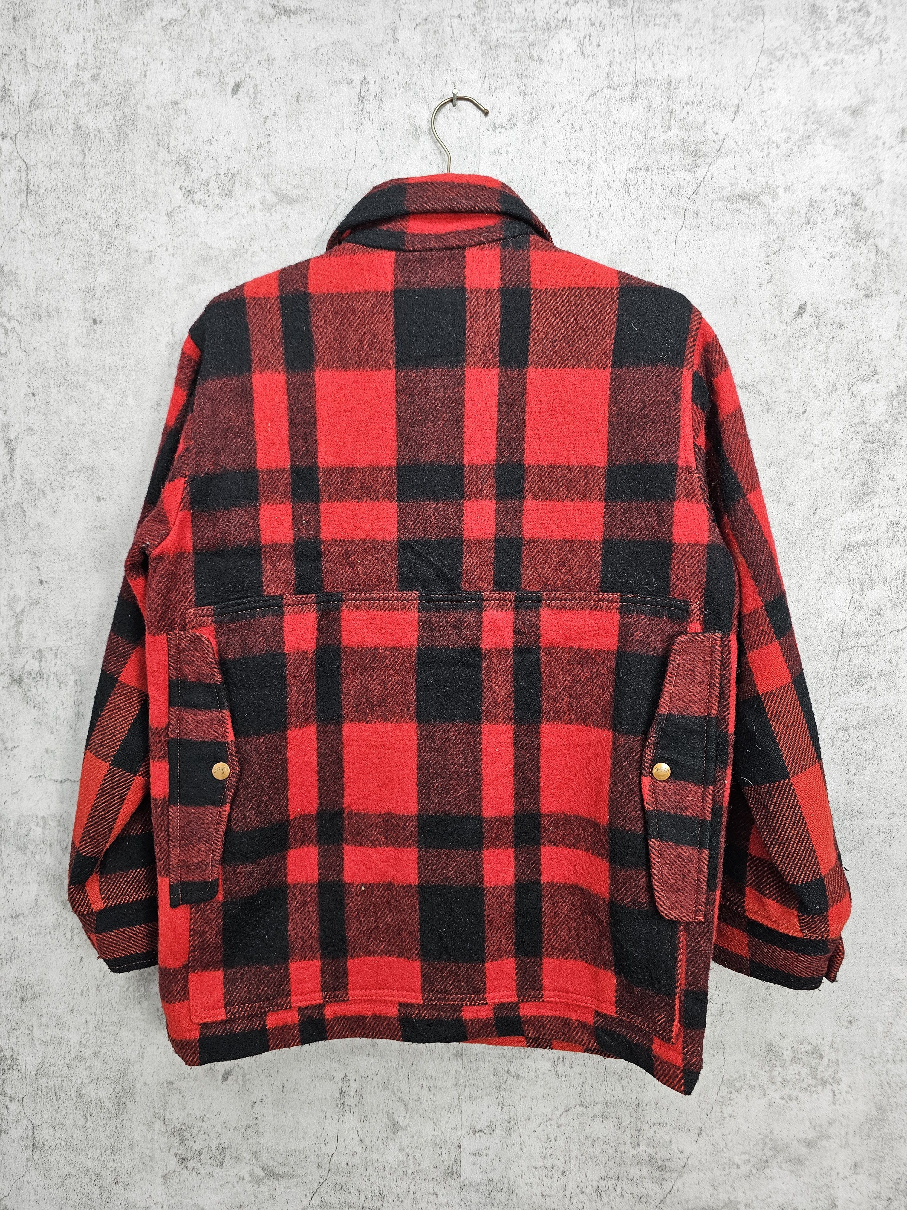 Vintage Vintage WRANGLER Multi Pockets Checked Wool Jacket J0031 Size US M / EU 48-50 / 2 - 2 Thumbnail