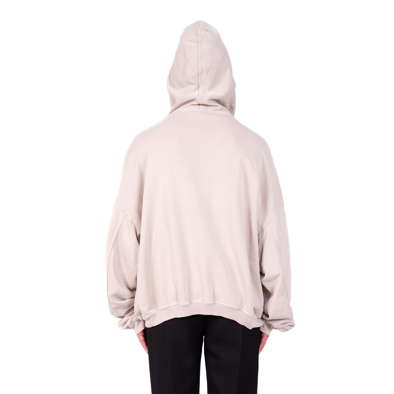 Haider Ackermann SS20 Oversized Panelled Perth Hoodie in Grey Cotton Size US M / EU 48-50 / 2 - 5 Thumbnail