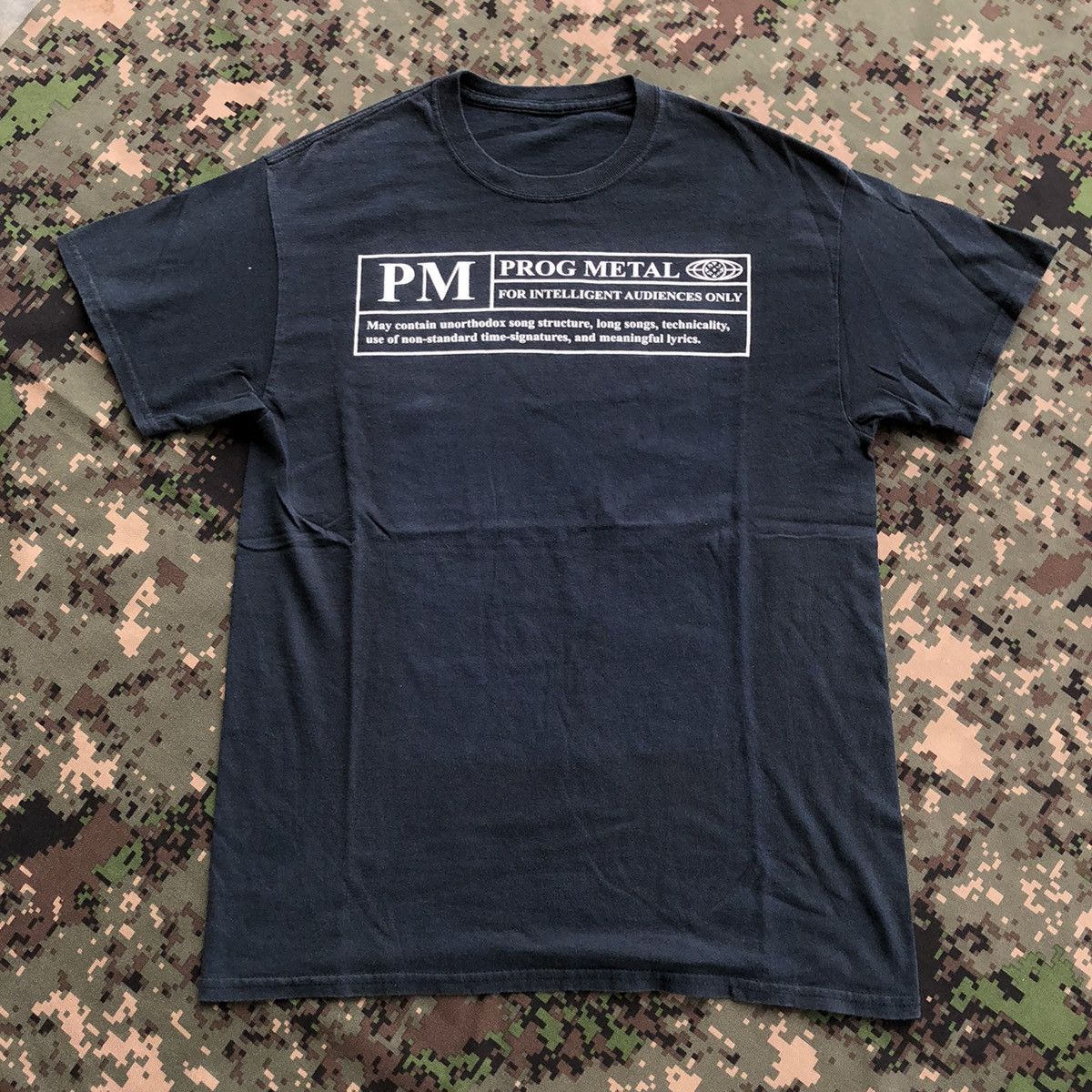 Band Tees × Vintage Vtg Prog Metal Wording Humor Tshirt Size US M / EU 48-50 / 2 - 2 Thumbnail