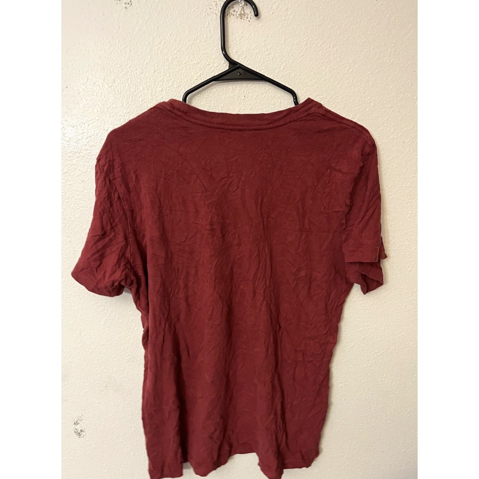 Puma PUMA Men T-Shirt Regular Crew Neck Short Sleeve Logo Maroon Red Cotton Blend S size Shirt Mens Size US S / EU 44-46 / 1 - 2 Thumbnail