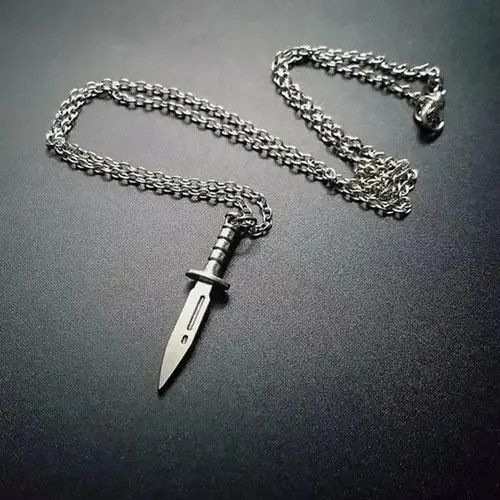 Jewelry Knife Dagger Pendant Chokers Necklace Size ONE SIZE - 2 Thumbnail
