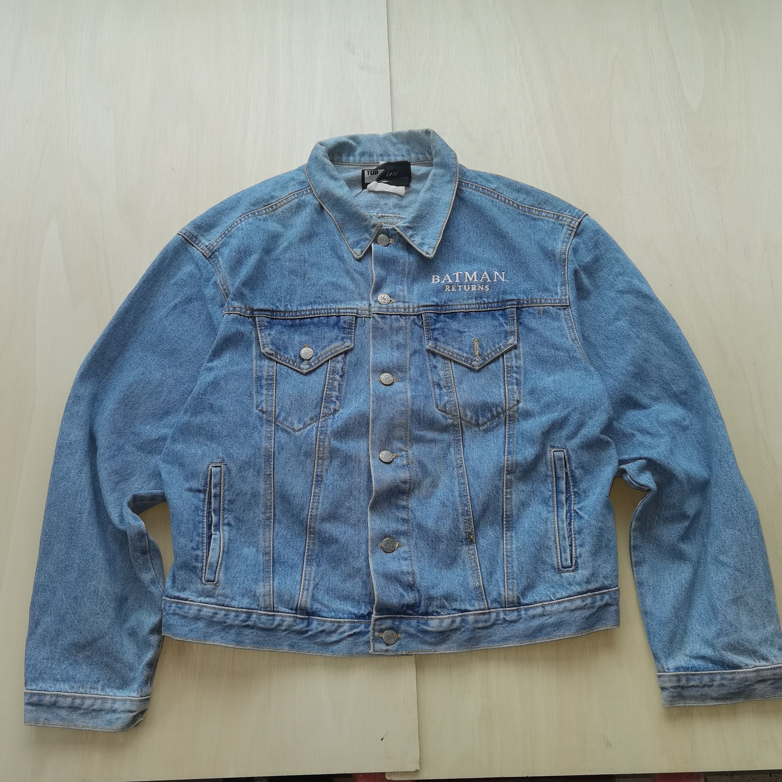 Vintage denim jacket batman returns 1992