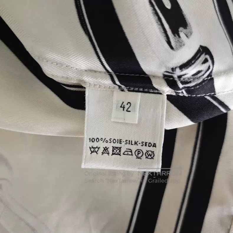 Hermes Hermes Library Seal Series Black and White Printed Silk Sh Size M / US 6-8 / IT 42-44 - 5 Thumbnail